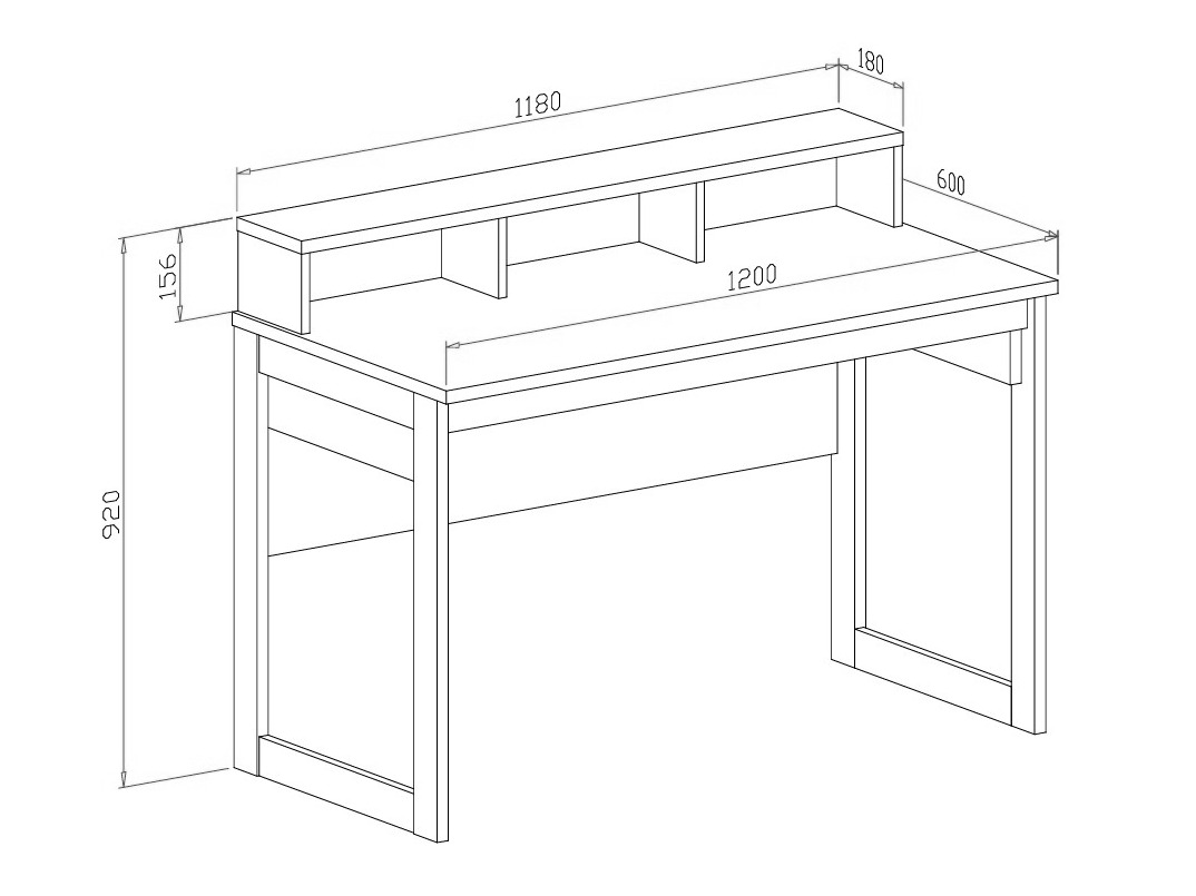 Ensemble de bureau à domicile Fermaru 117 (Vert poussiéreux + Chêne)