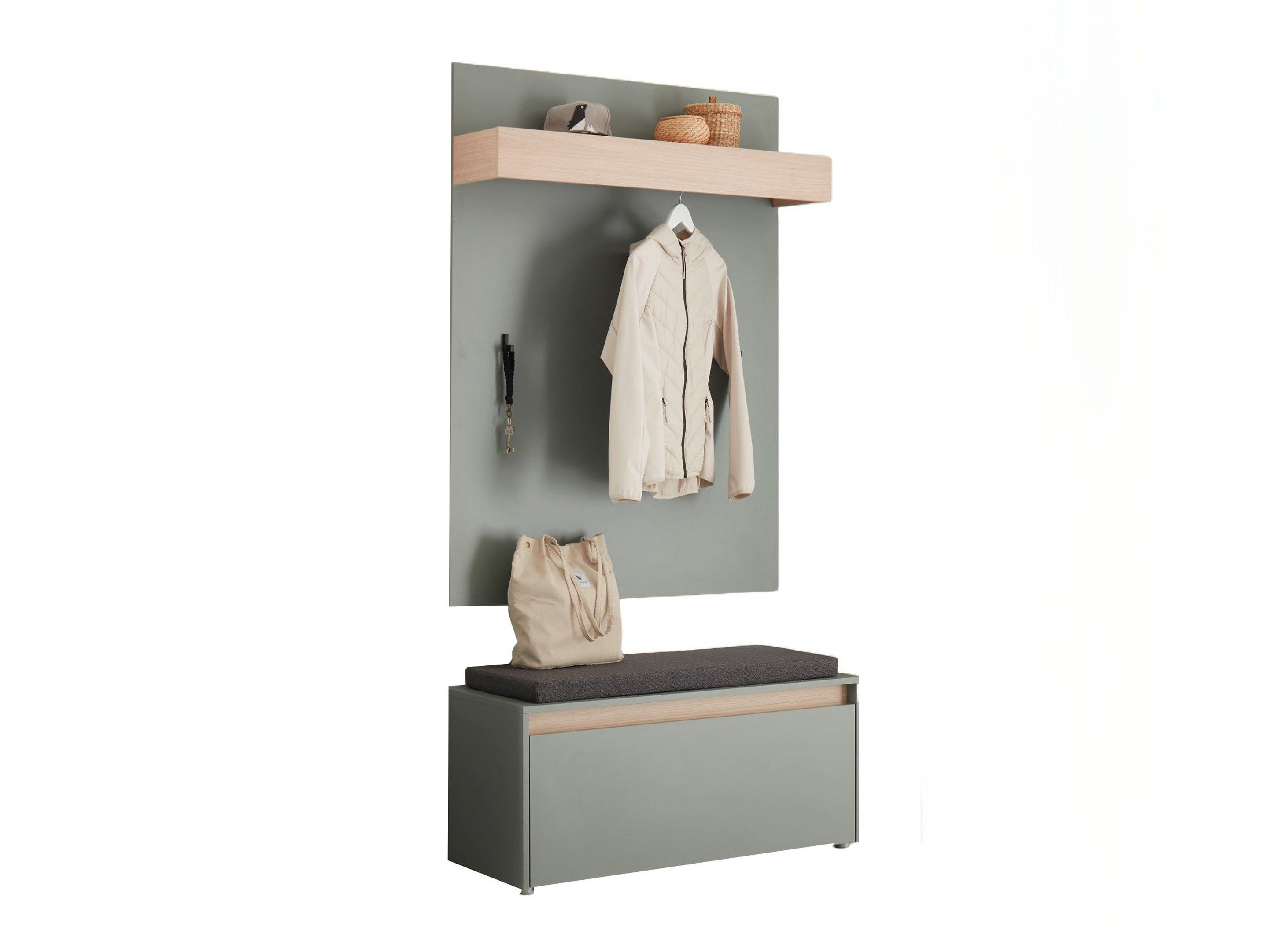 Meuble d'entrée Elbsori 167 (Vert)