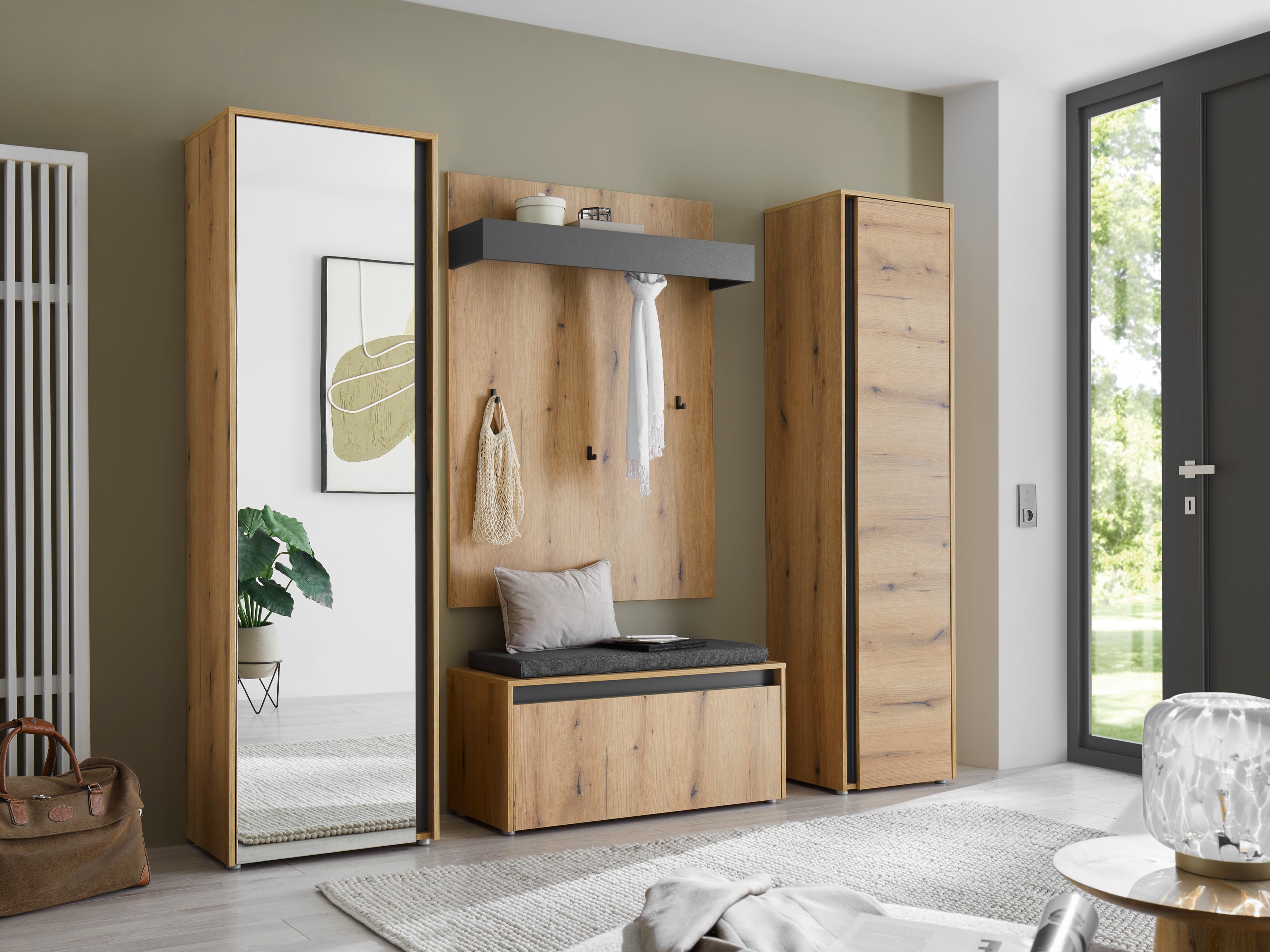 Meuble d'entrée Elbsori 169 (Chêne)