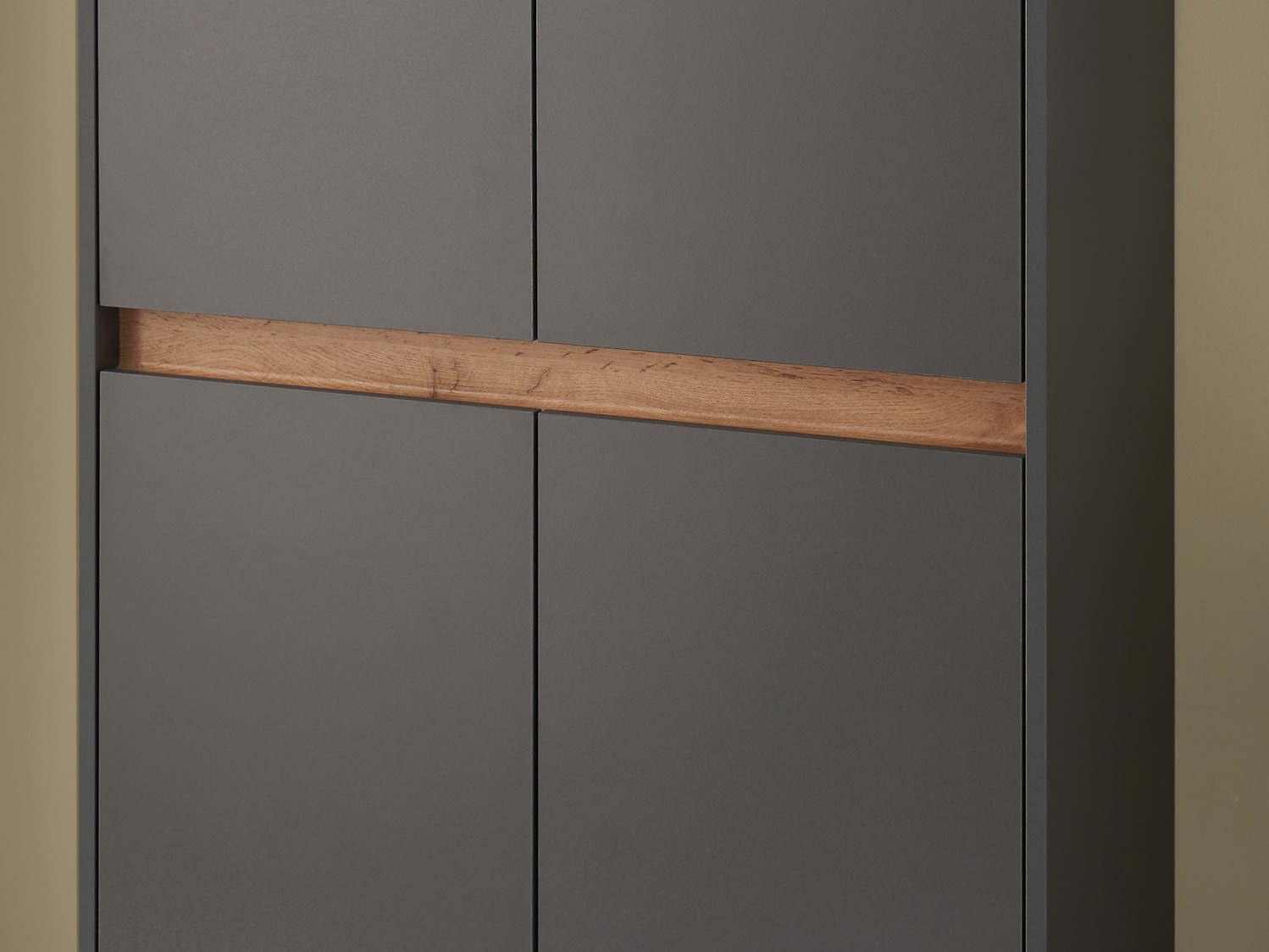 Meuble d'entrée Elbsori 175 (Anthracite + Chêne wotan)