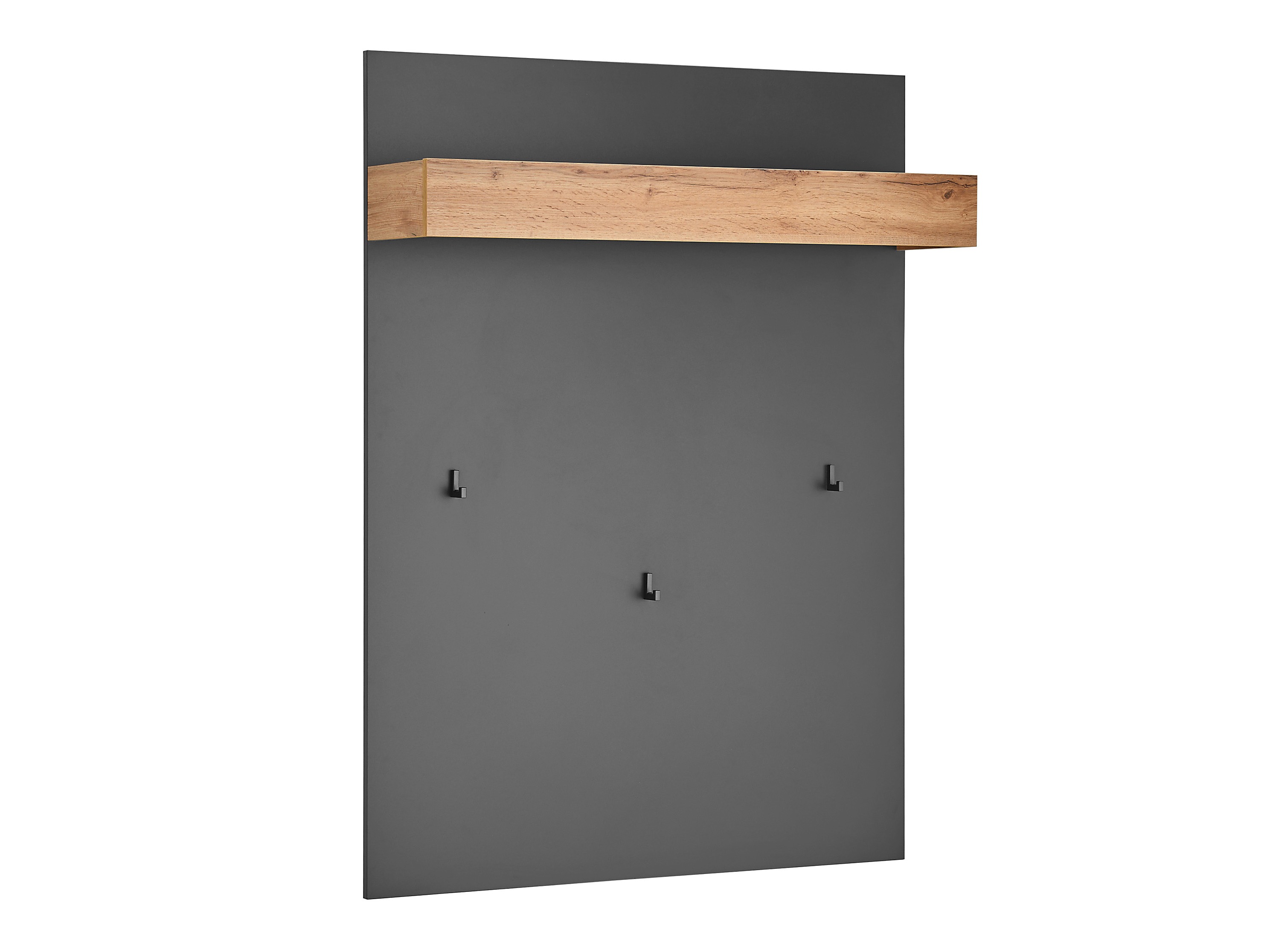 Meuble d'entrée Elbsori 176 (Anthracite + Chêne wotan)