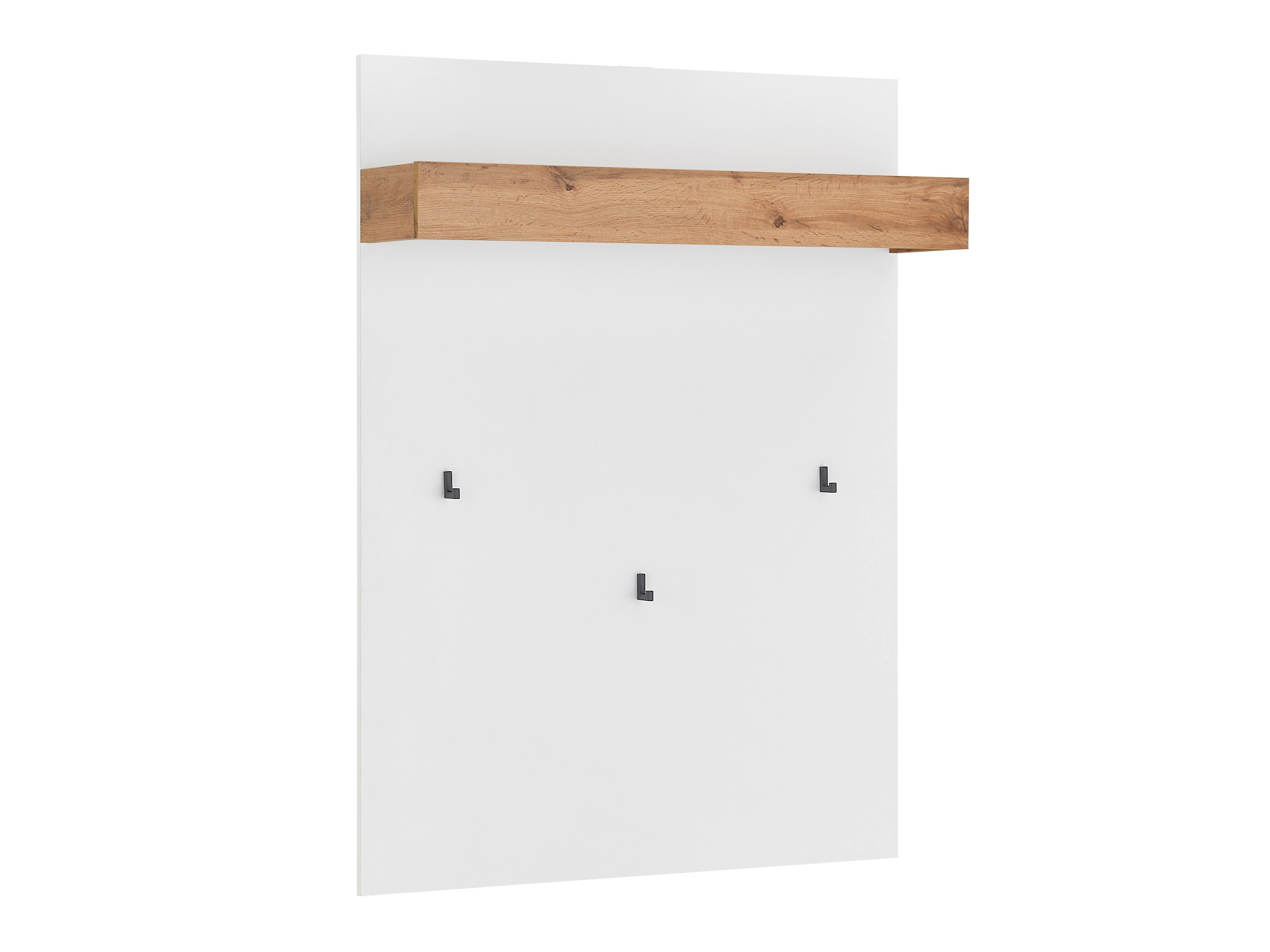 Meuble d'entrée Elbsori 177 (Blanc + Chêne wotan)