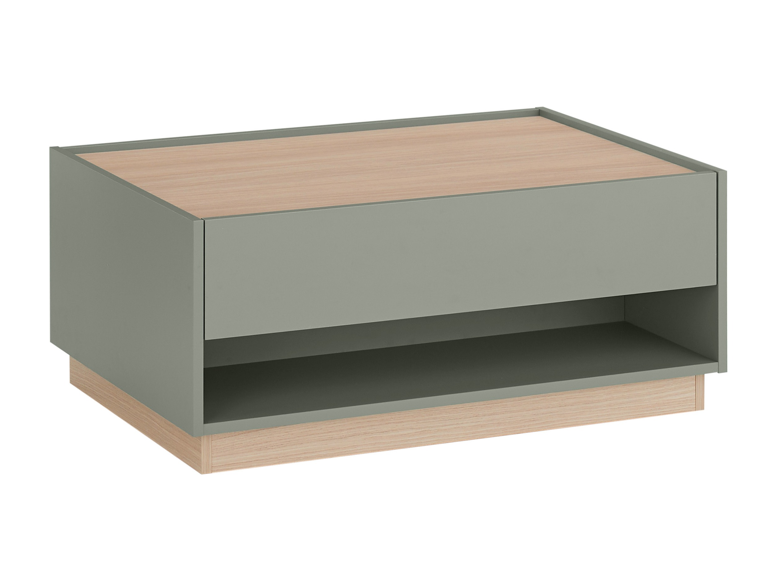 Table basse Elbsori 123 (Vert + Chêne)