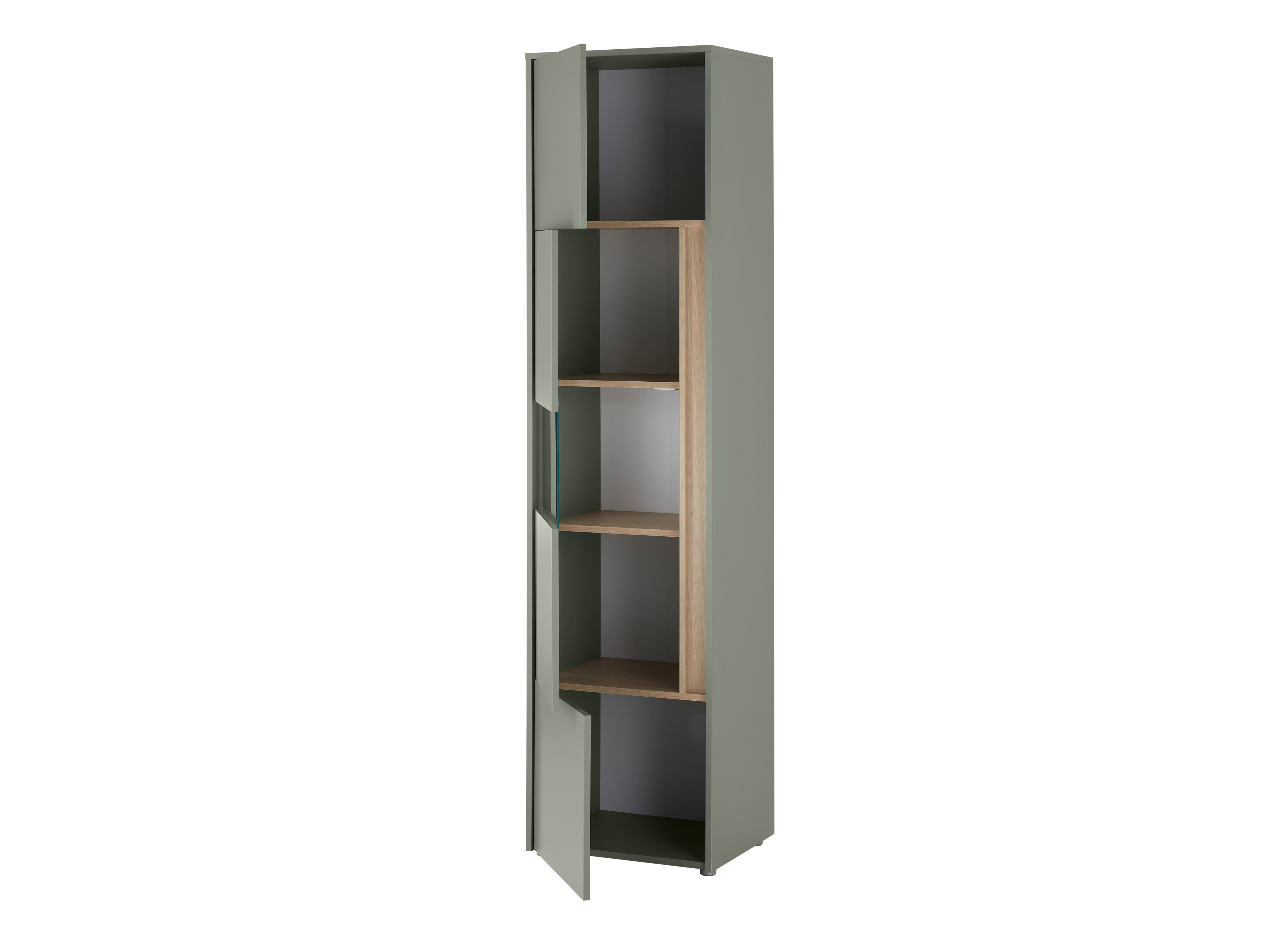 Ensemble de salon Elbsori 132 (Vert + Chêne)