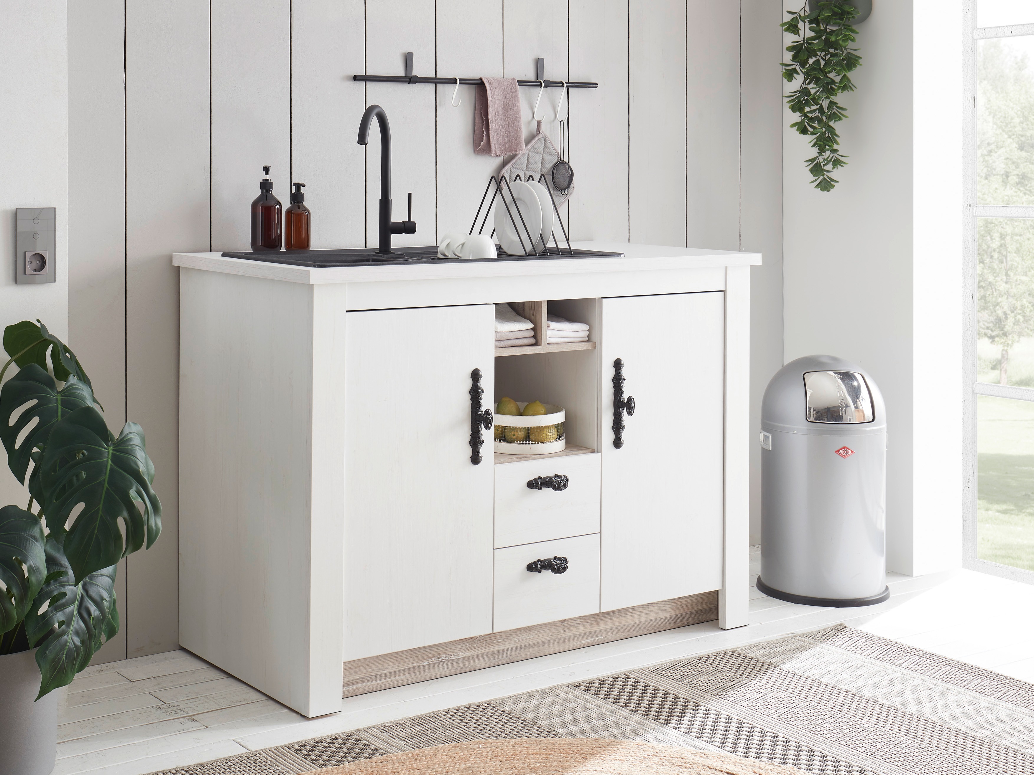 Armoire modulaire avec tiroirs et portes Flora 100