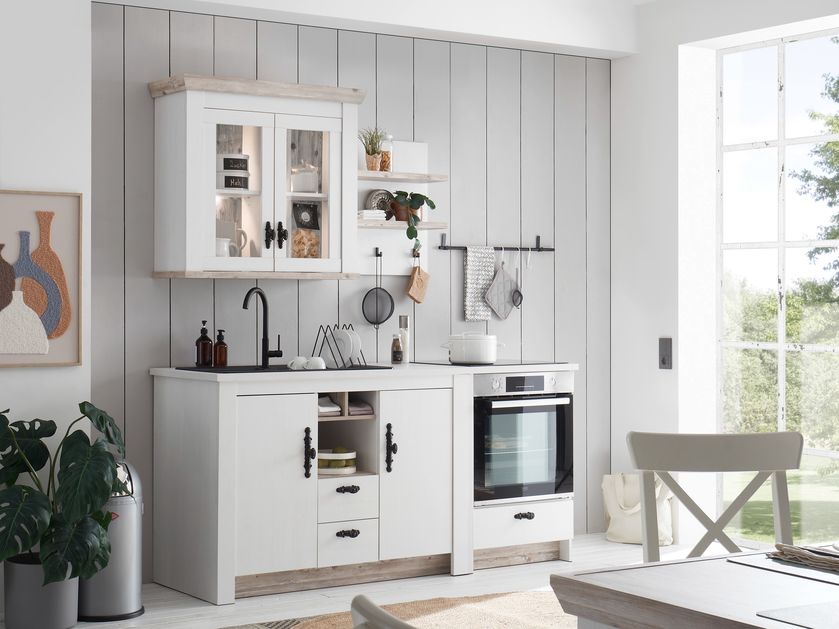 Armoire modulaire avec tiroirs et portes Flora 100