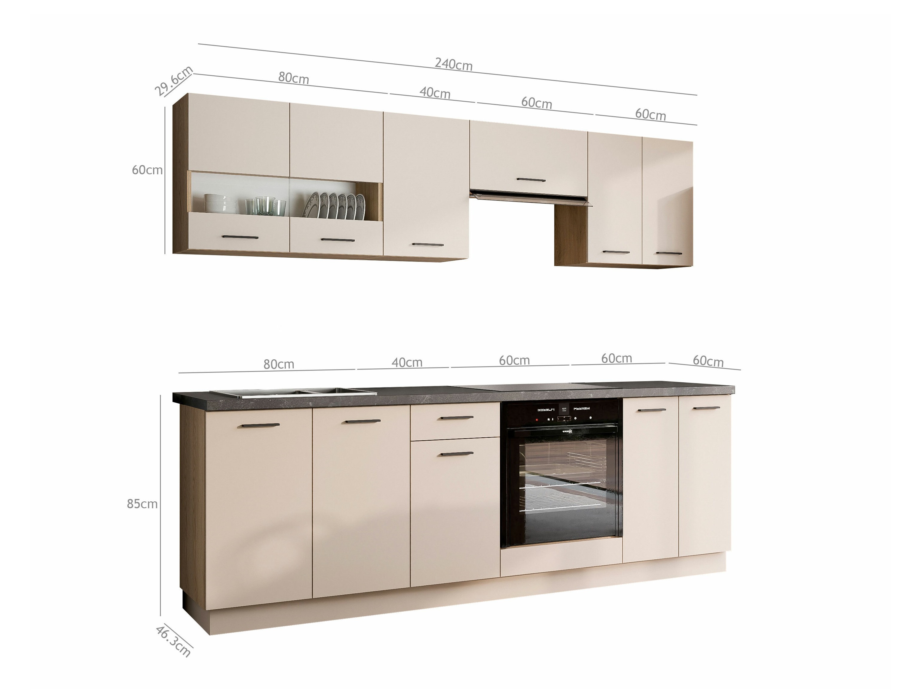 Cuisine complète modulaire Ati Cashmere 131