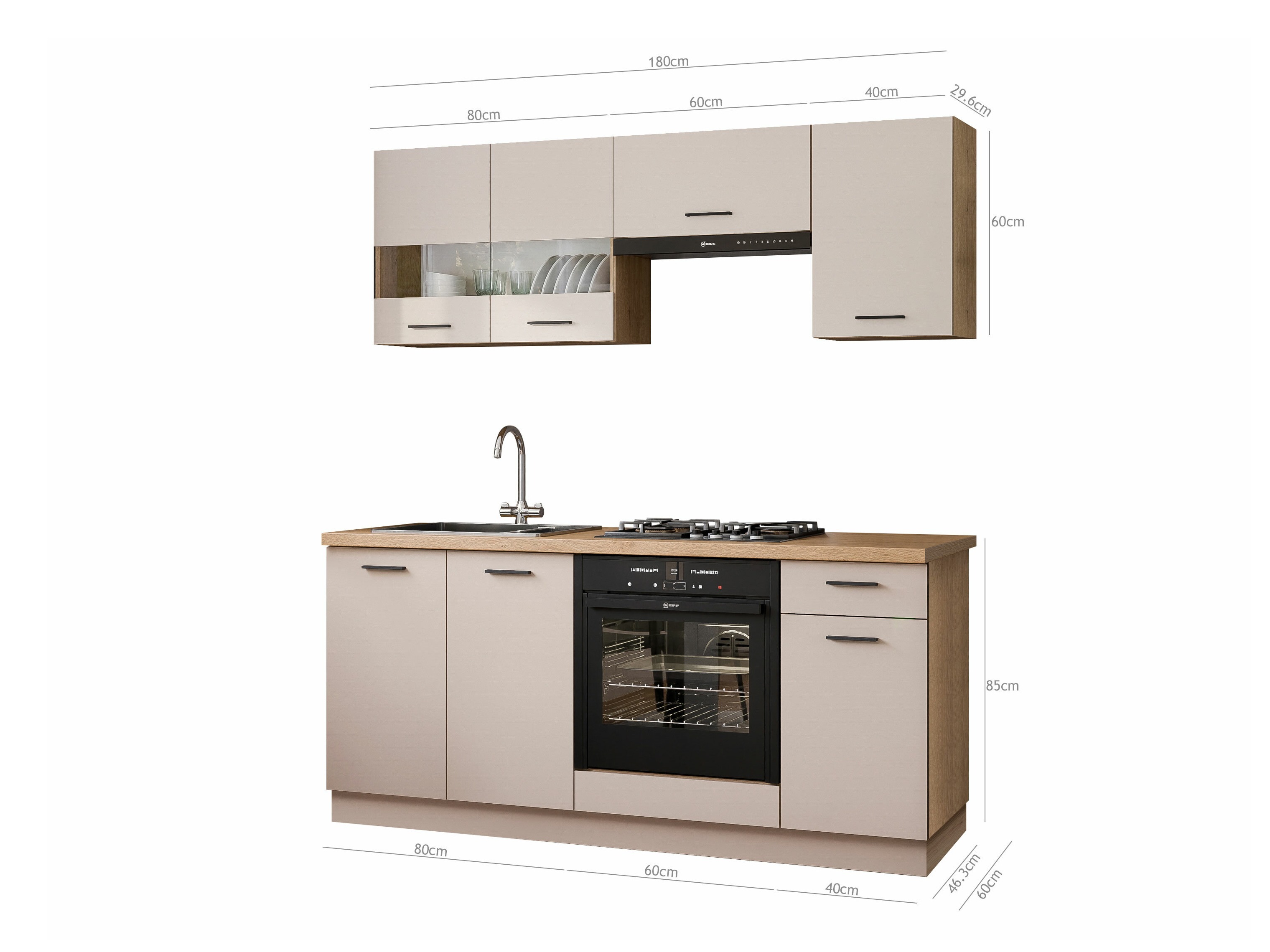 Cuisine complète modulaire Ati Cashmere 132