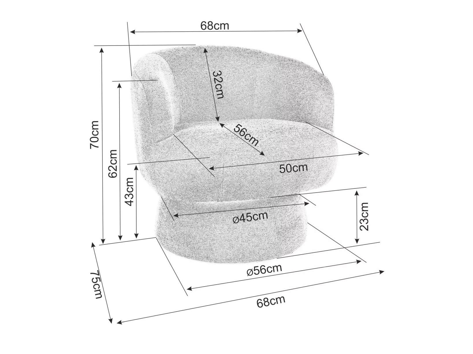 Fauteuil Detroit 919 (Beige)