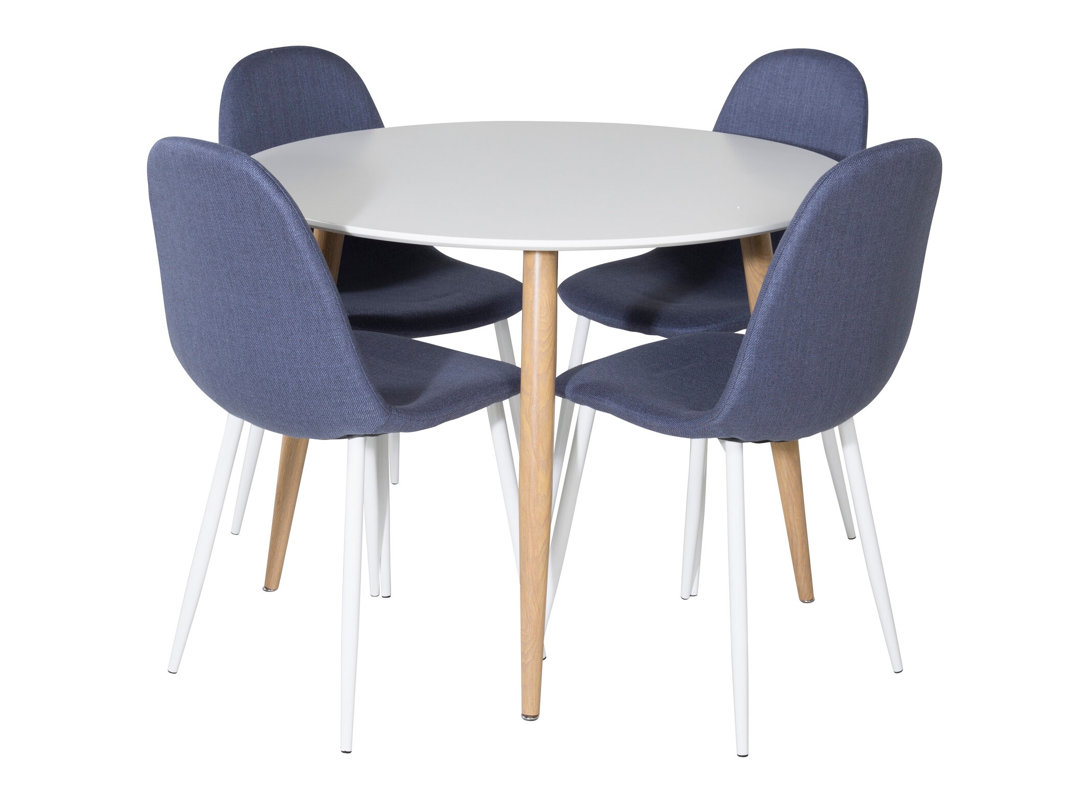 Salle à manger complète Dallas 291 (Bleu + Blanc)