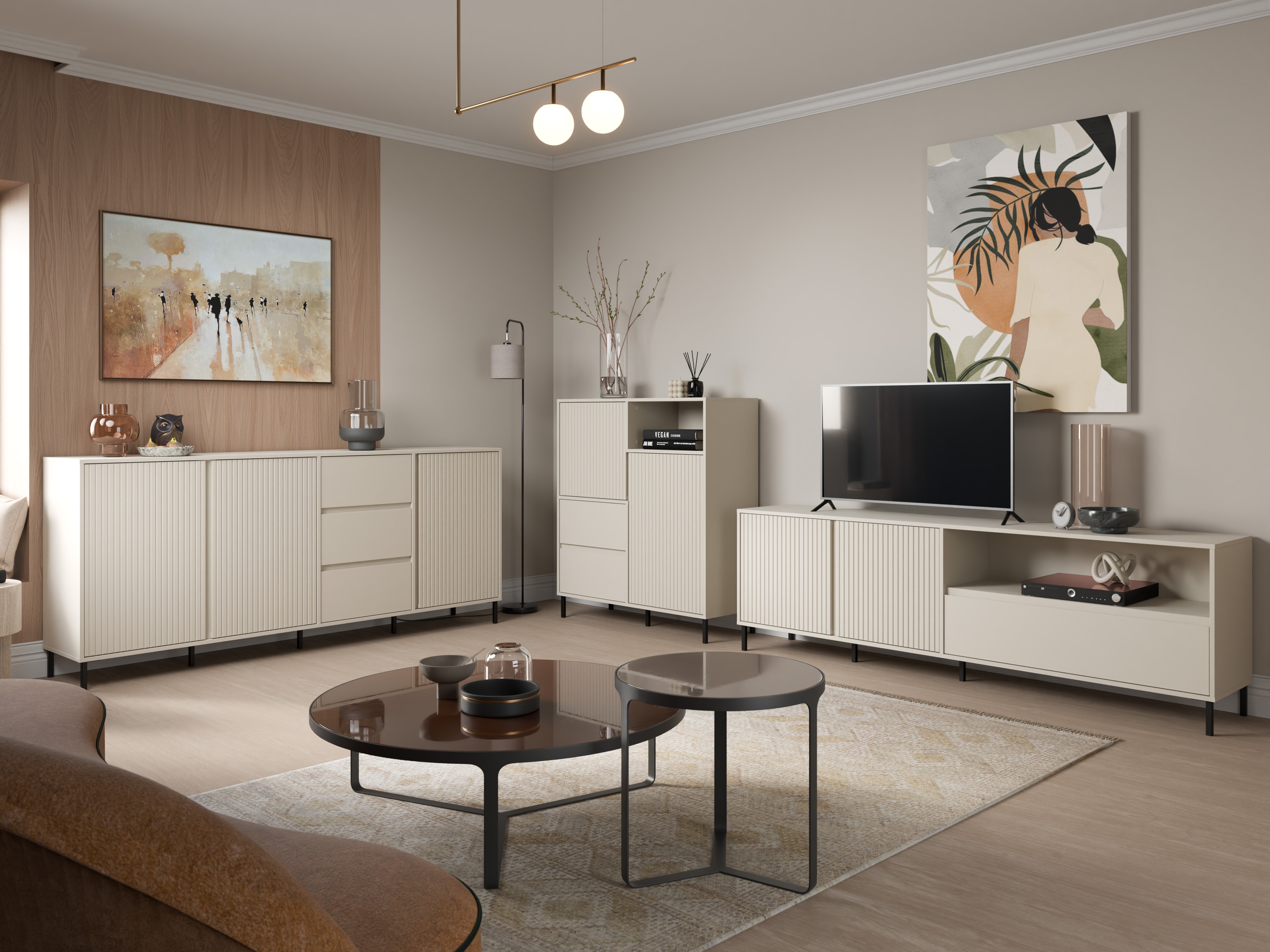 Ensemble de salon Ruvrevi 105 (Cachemire)