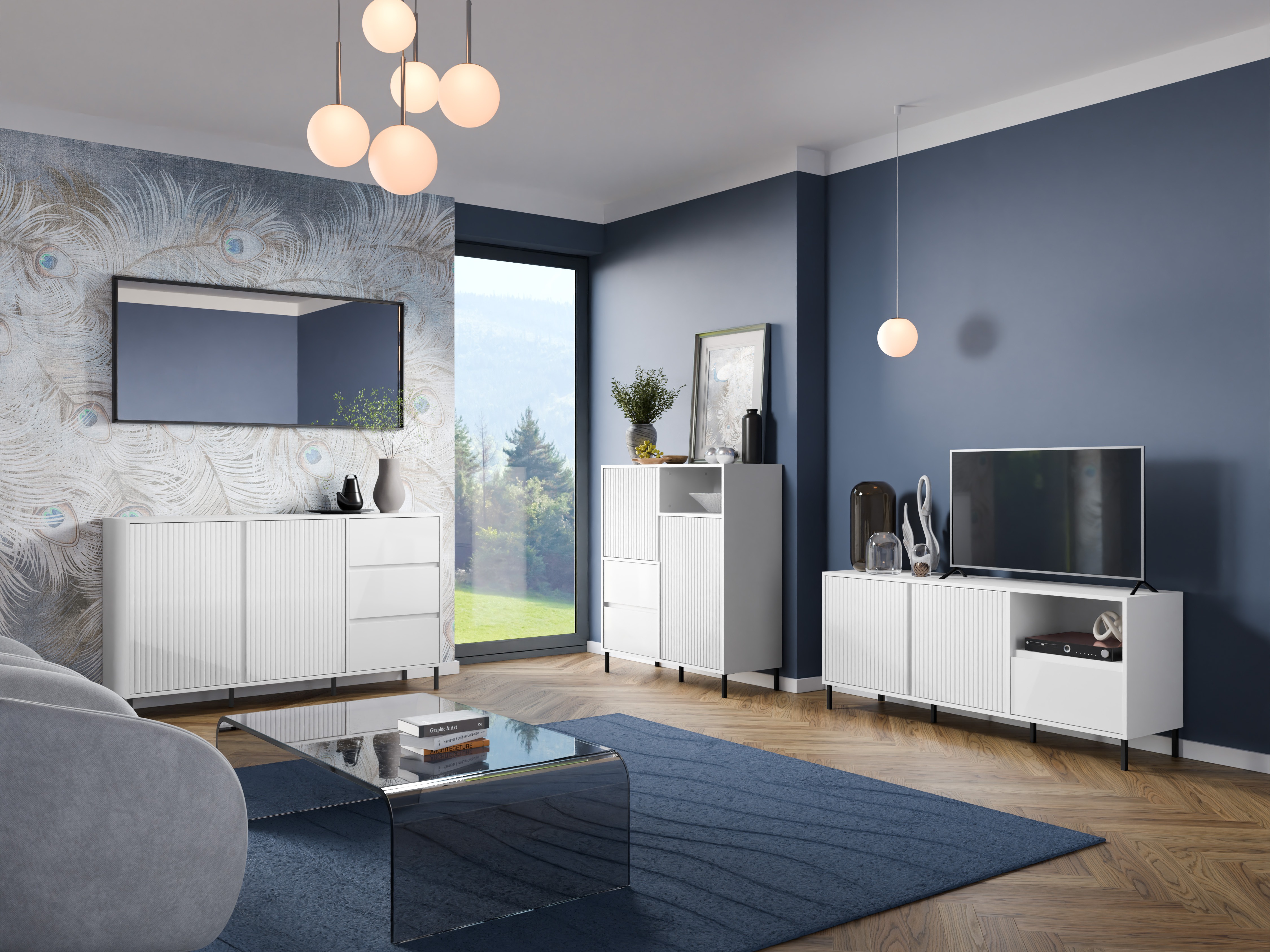 Ensemble de salon Ruvrevi 106 (Blanc)