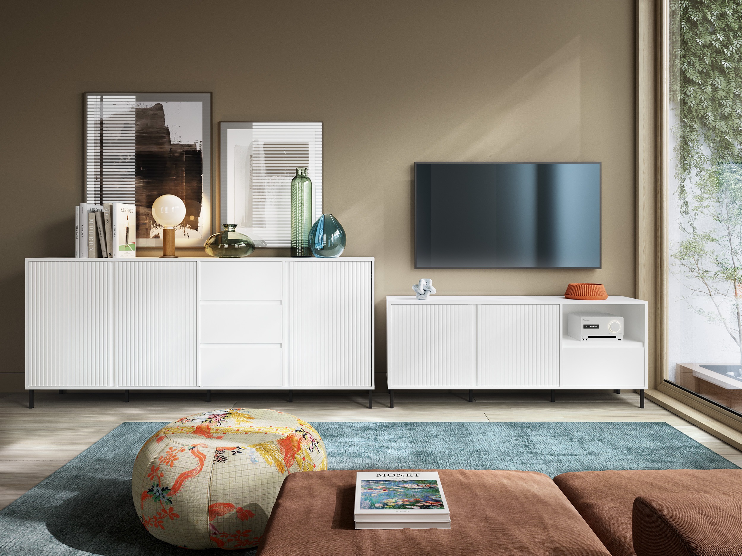 Ensemble de salon Ruvrevi 107 (Blanc)