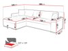 Canapé d'angle Comfivo 129 (Lux 03)
