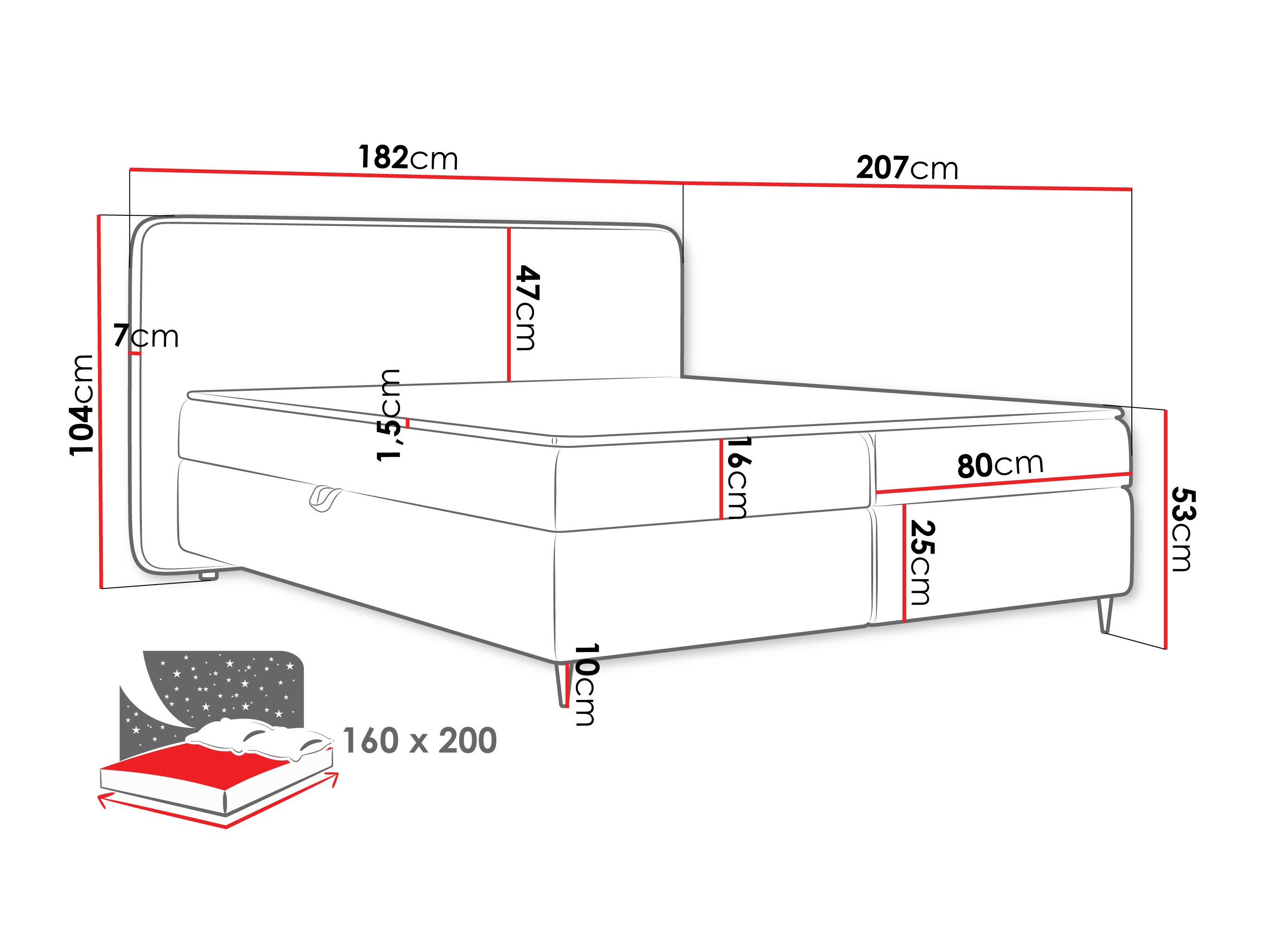 Lit continental Stonecrest 108 (Taro 98)