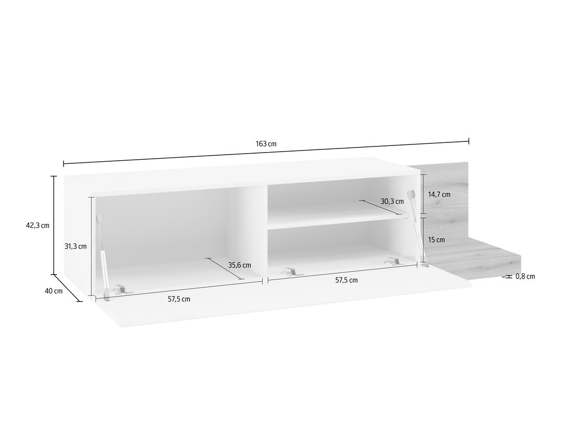 Meuble TV Ontario 244 (Blanc)