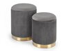 Ensemble de poufs Houston 1153 (Gris)
