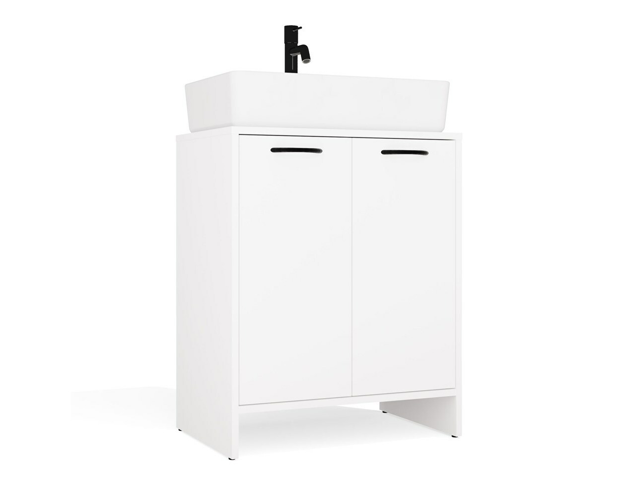 Armoire de lavabo à poser Servou 113 (Blanc)