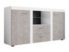 Commode Tucson 104 (Blanc + Béton)