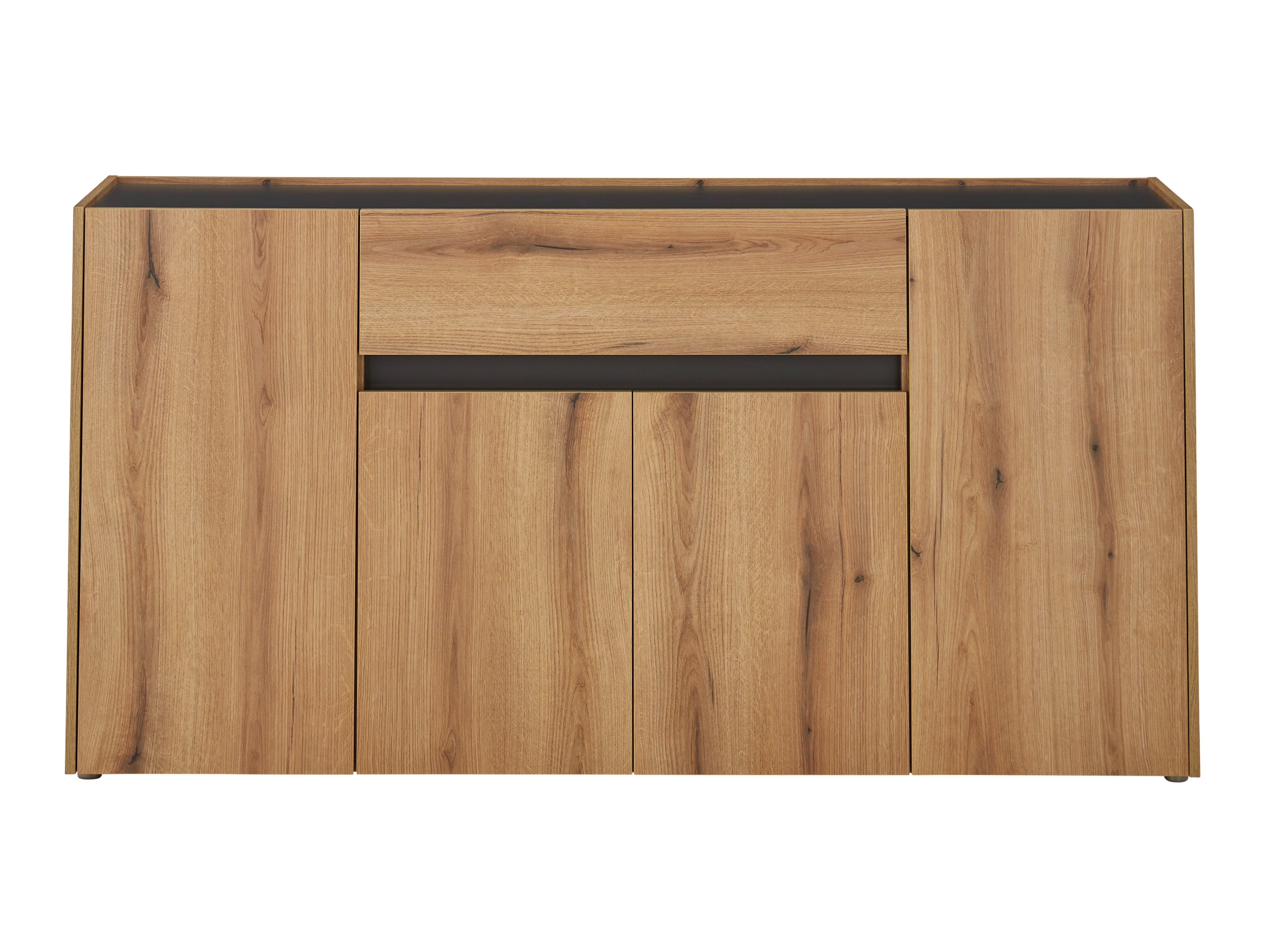 Commode Elbsori 117 (Chêne + Anthracite)