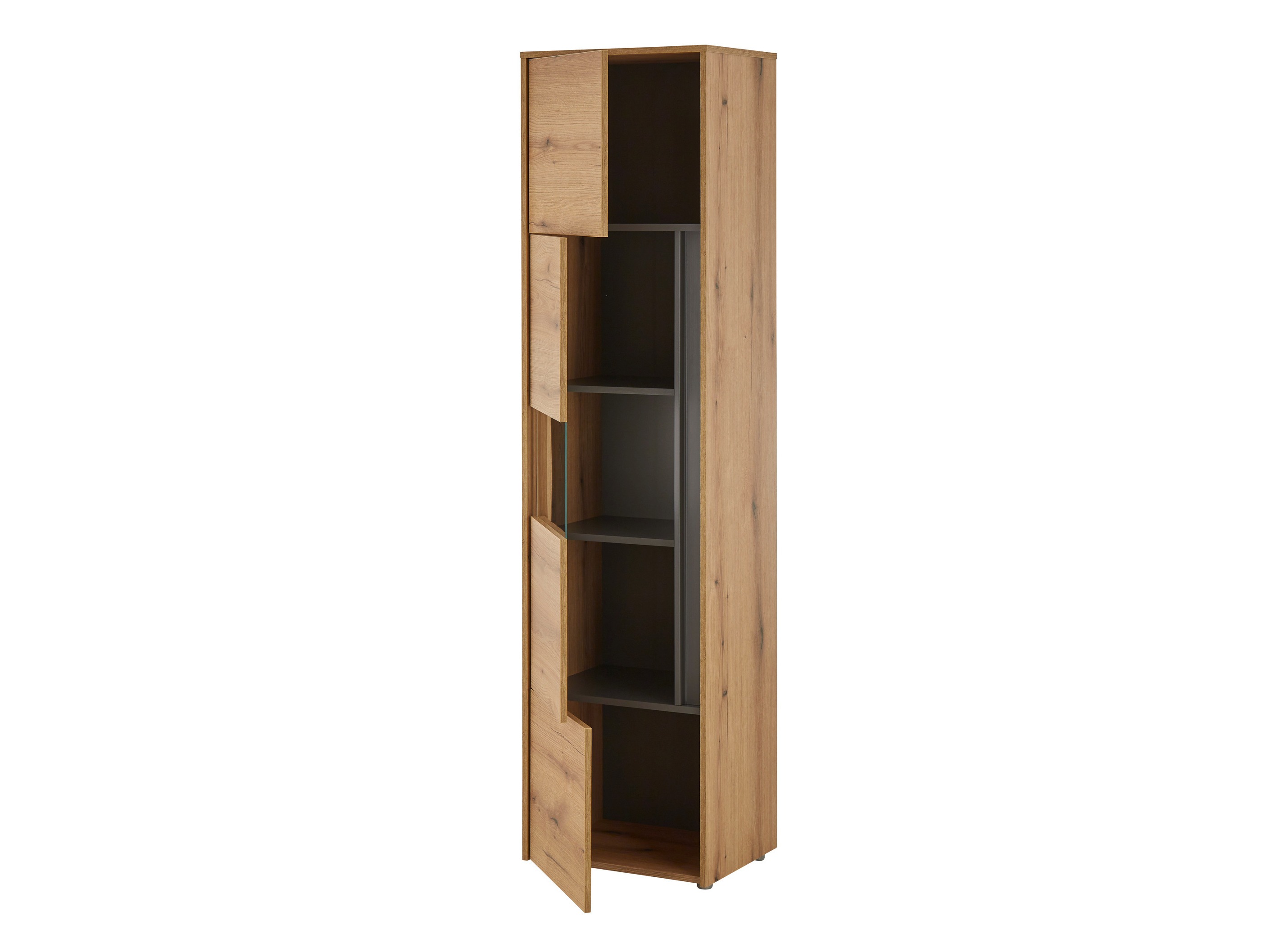Ensemble de salon Elbsori 130 (Chêne + Anthracite)