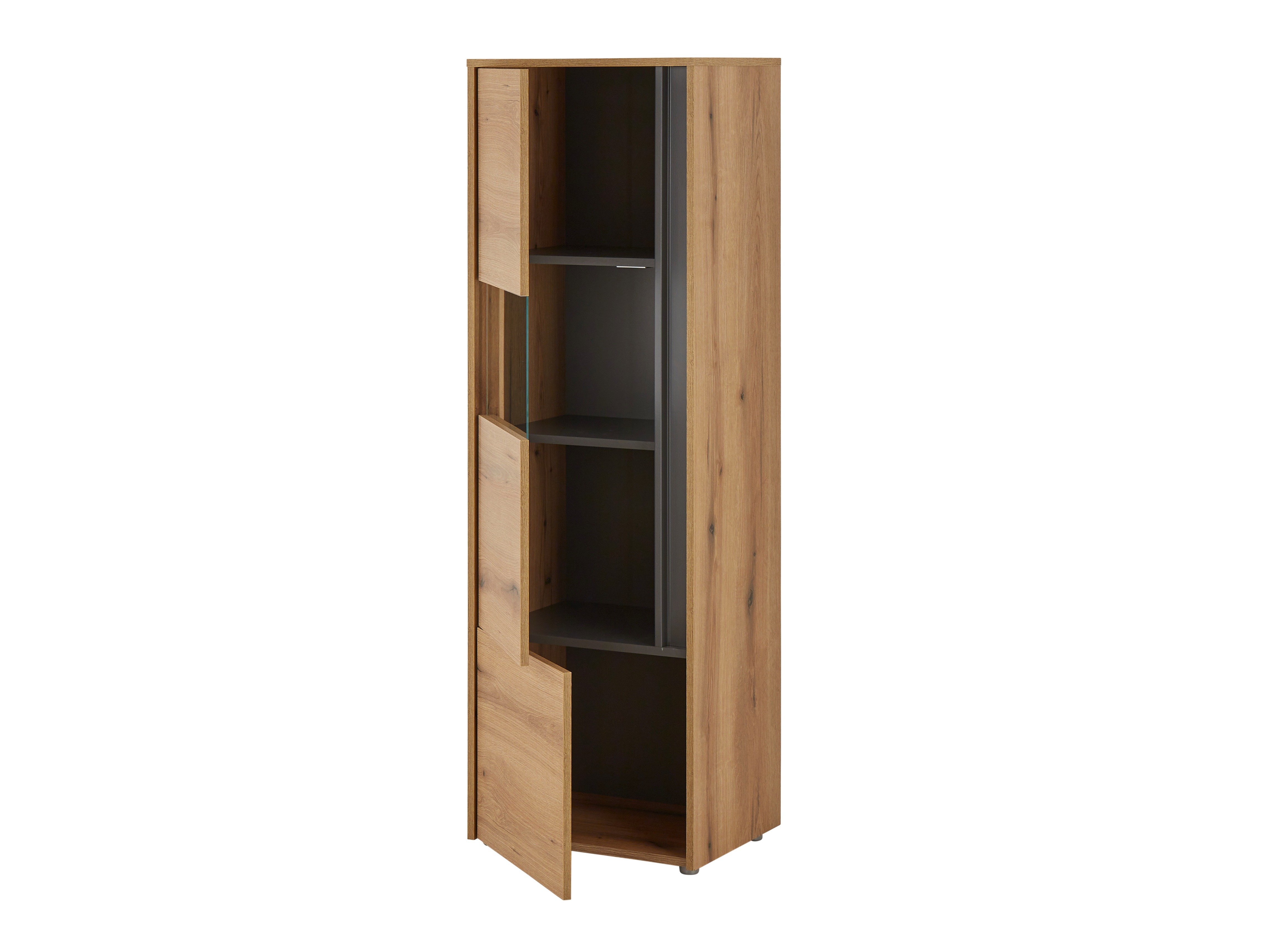 Ensemble de salon Elbsori 130 (Chêne + Anthracite)