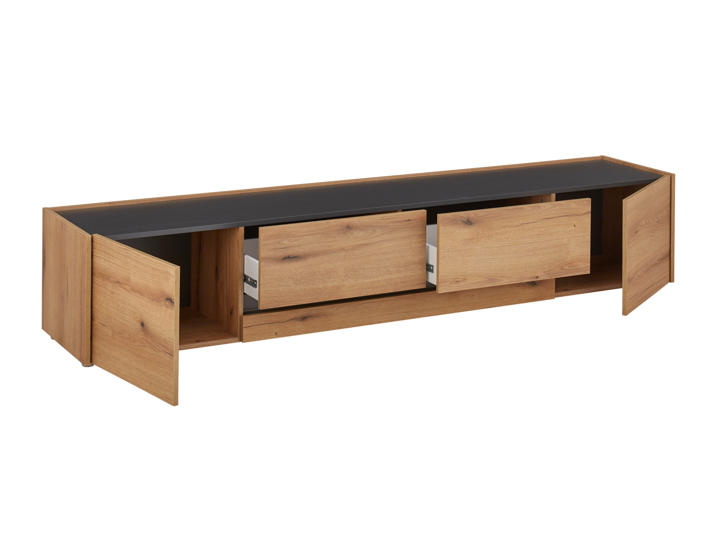 Ensemble de salon Elbsori 132 (Chêne + Anthracite)