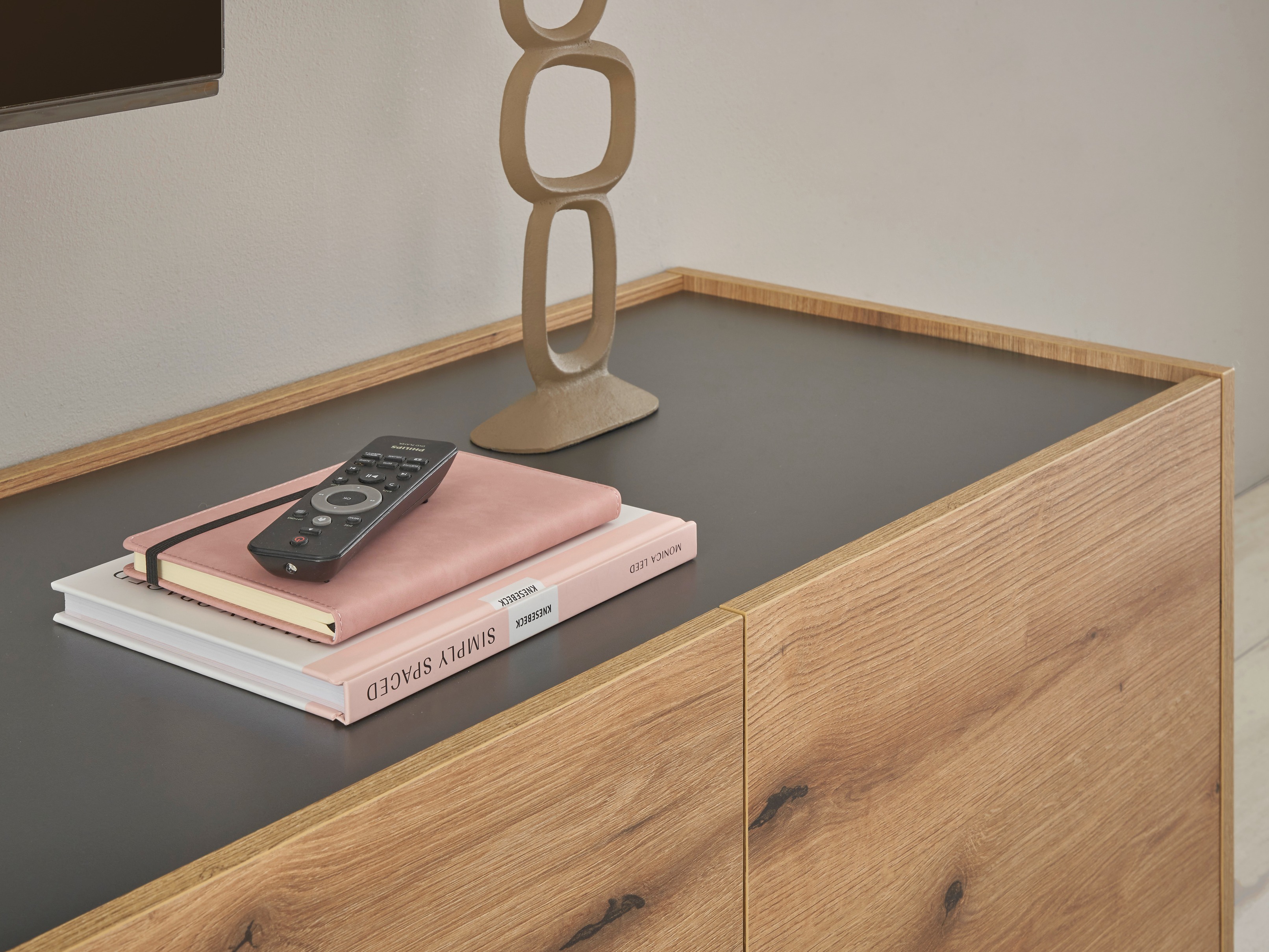 Ensemble de salon Elbsori 132 (Chêne + Anthracite)