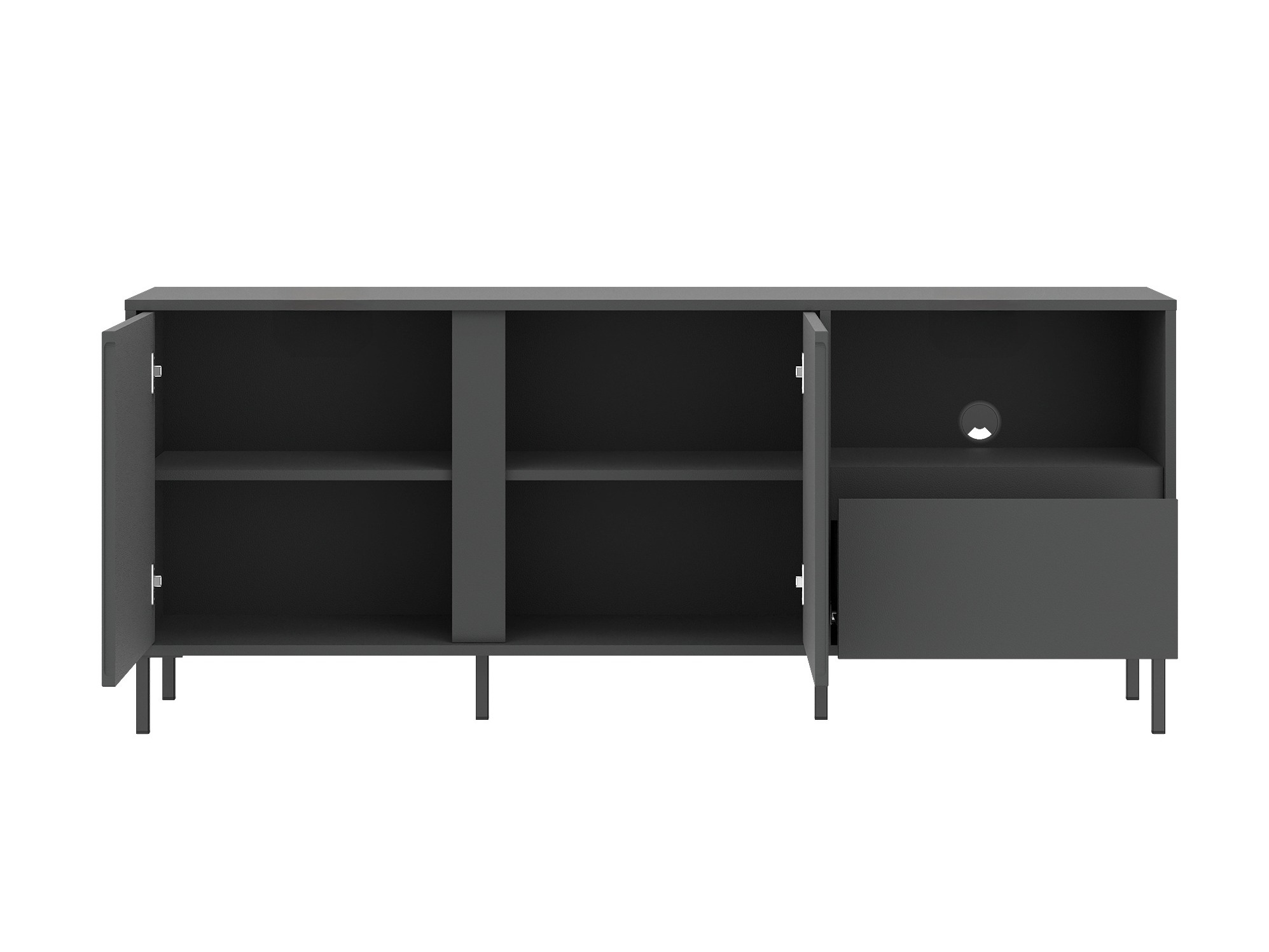 Meuble TV Ruvrevi 100 (Anthracite)