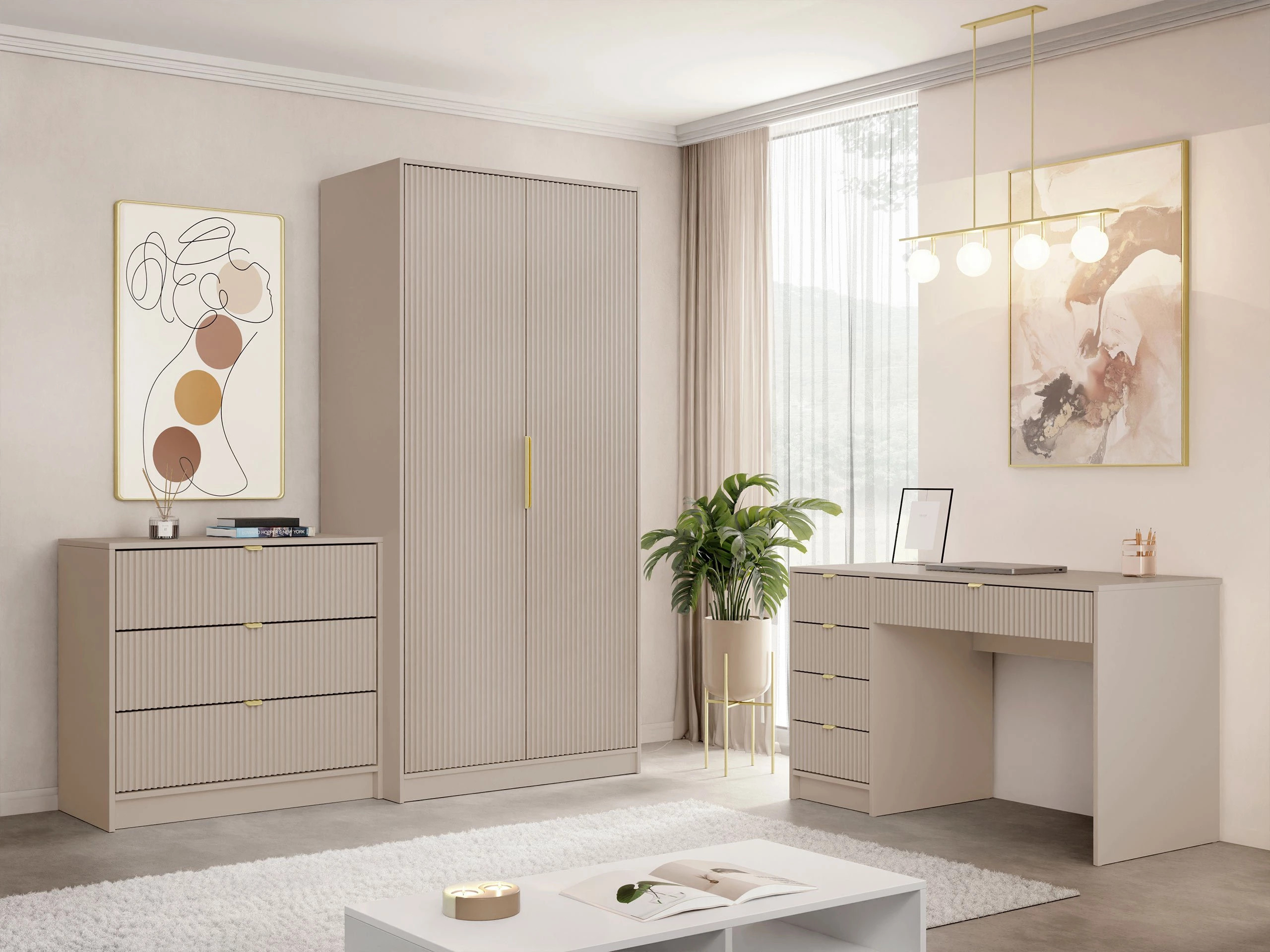 Armoire Comfivo Papilio II (Beige)