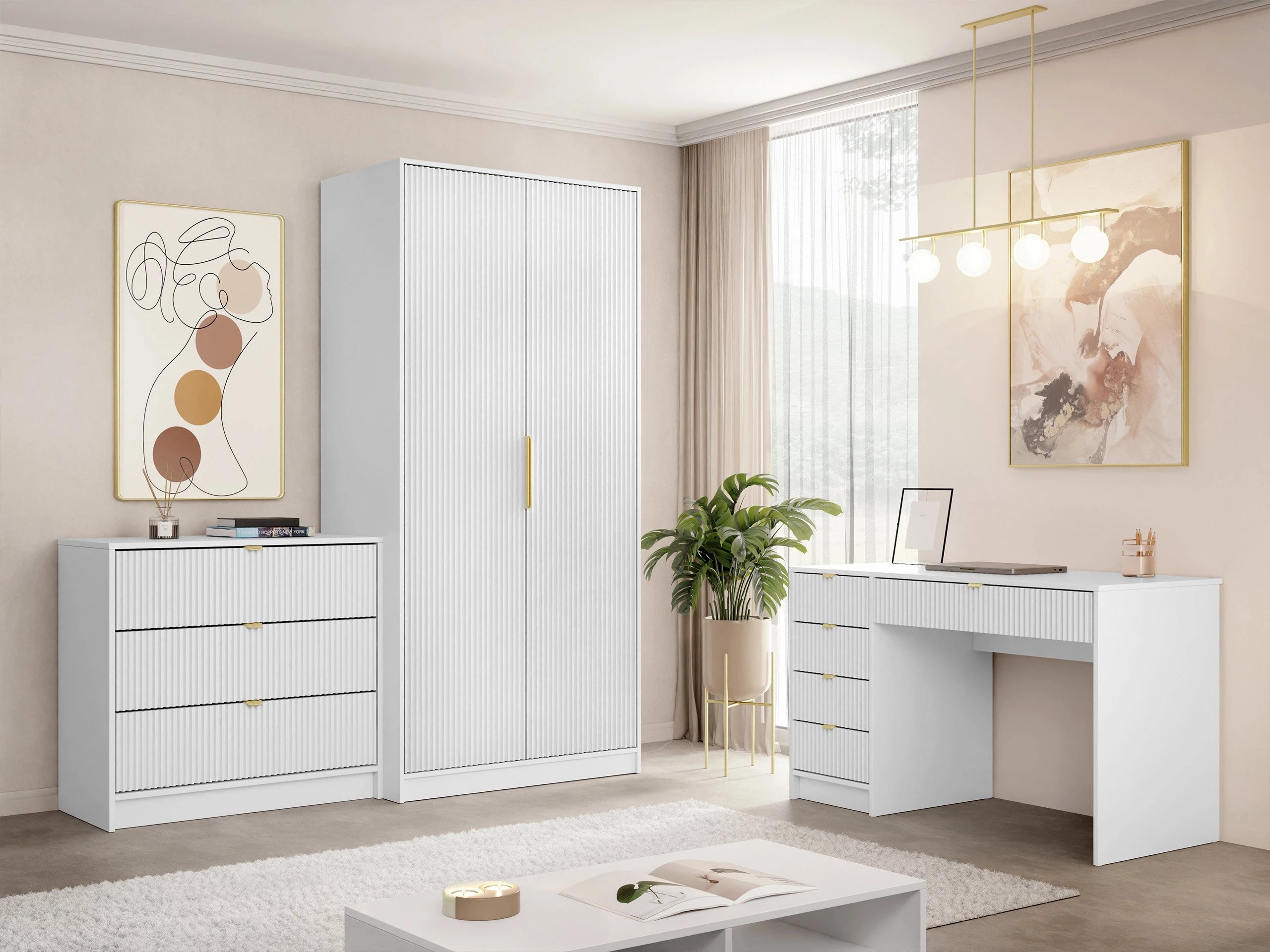 Armoire Comfivo Papilio II (Blanc)