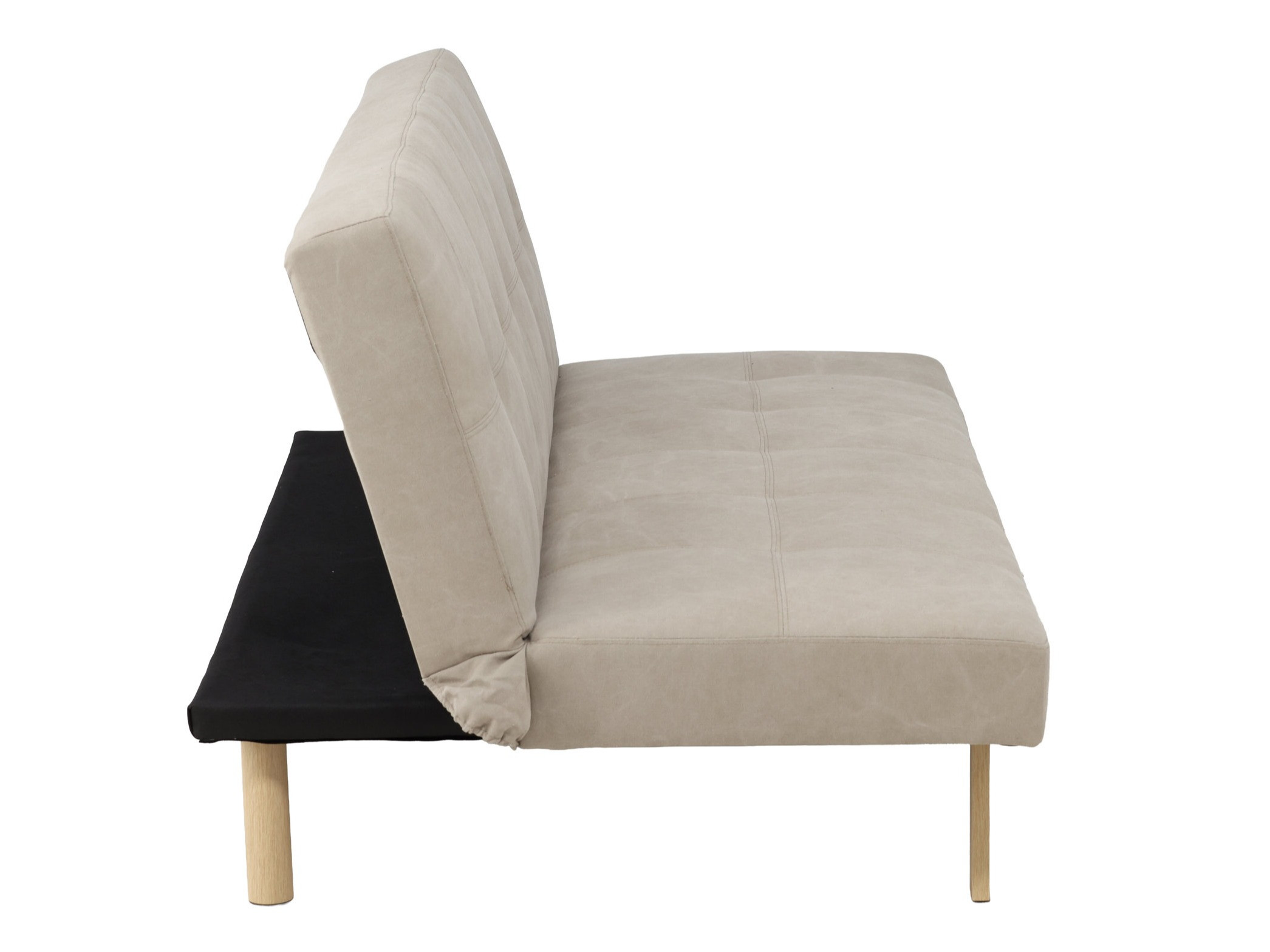 Canapé convertible Dallas 1710 (Beige + Chêne)