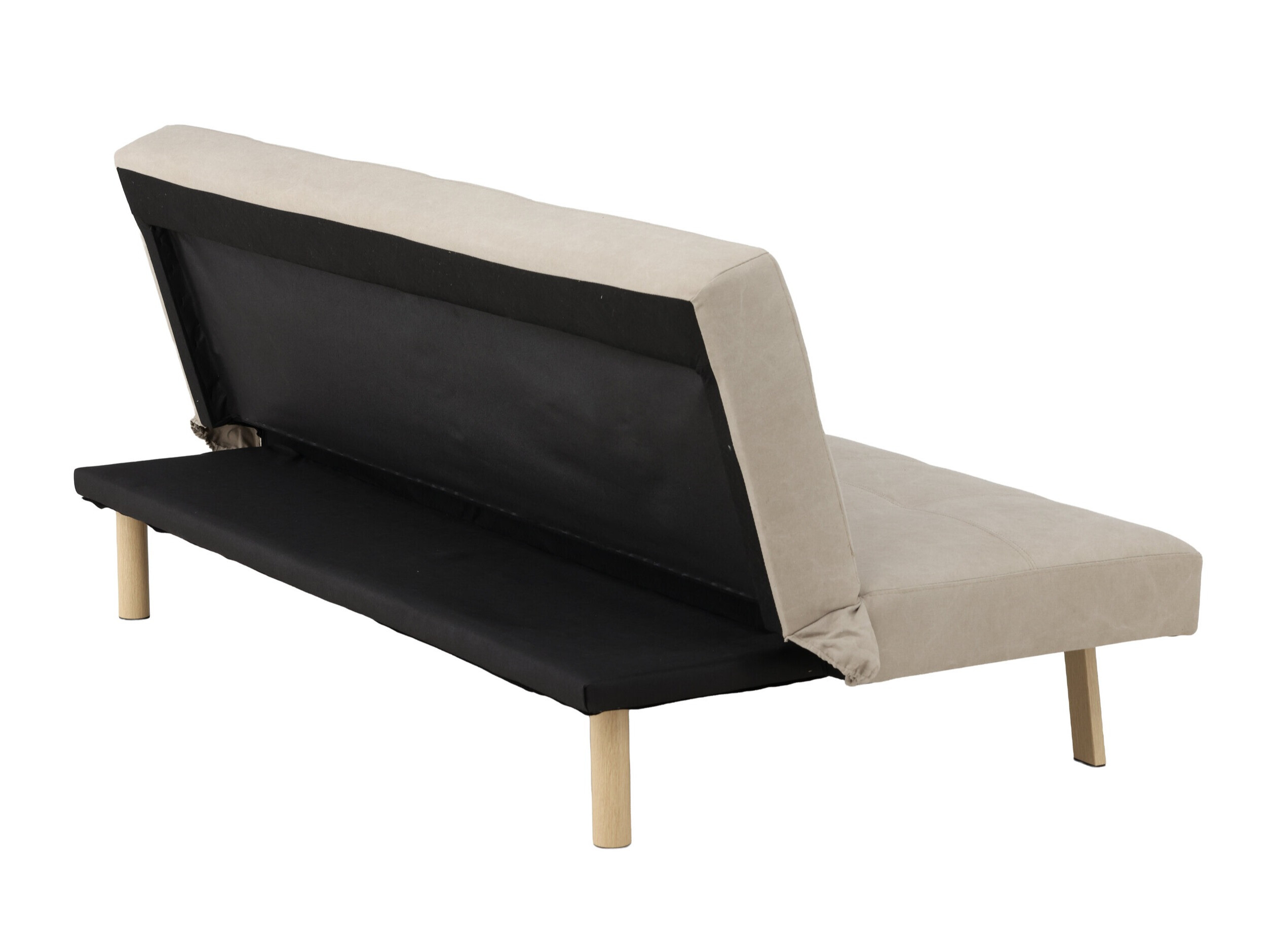 Canapé convertible Dallas 1710 (Beige + Chêne)