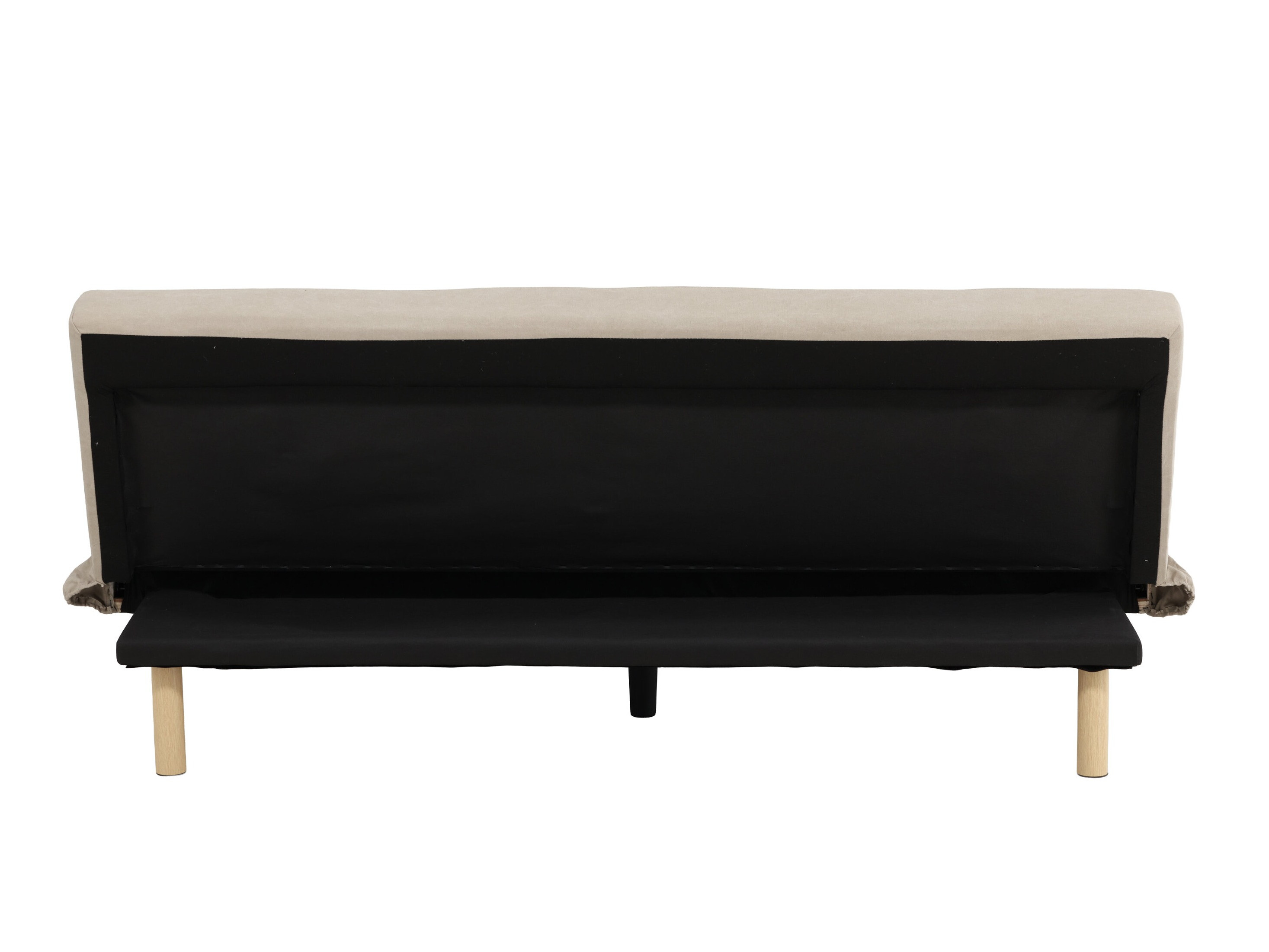 Canapé convertible Dallas 1710 (Beige + Chêne)
