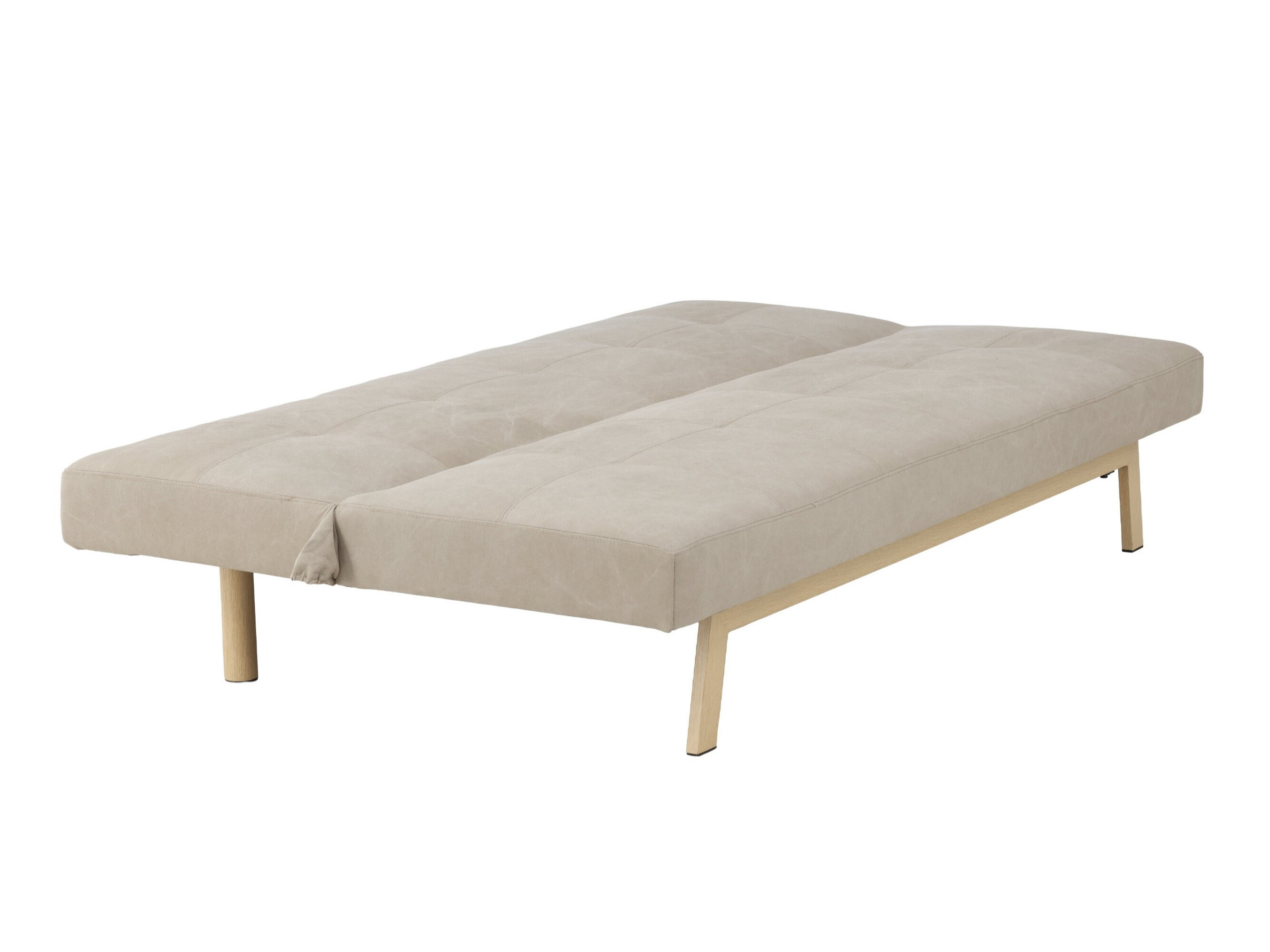 Canapé convertible Dallas 1710 (Beige + Chêne)