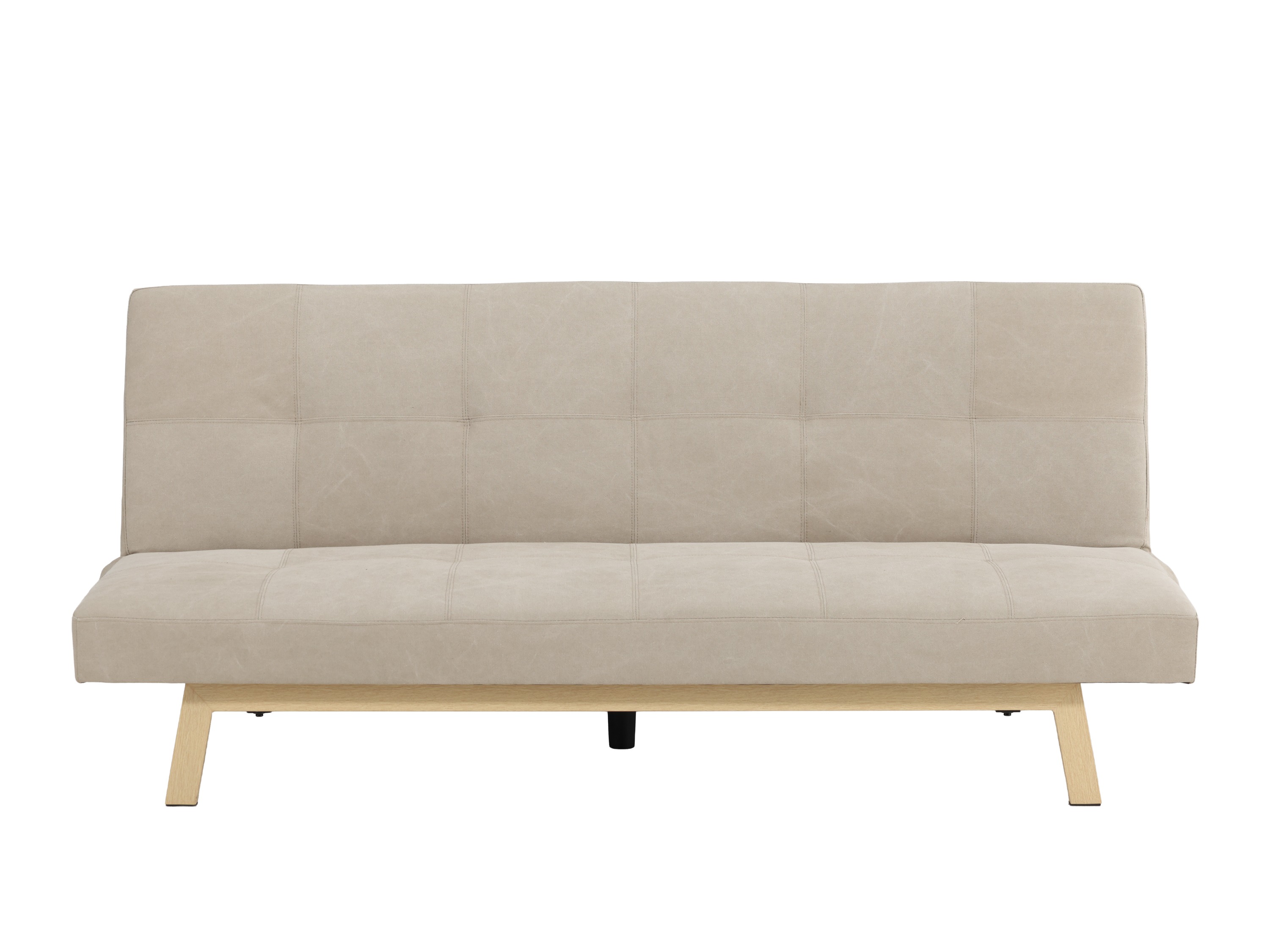 Canapé convertible Dallas 1710 (Beige + Chêne)