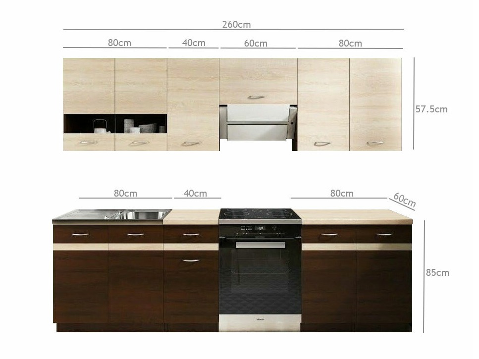 Ensemble de cuisine modulaire Eli Dark 113