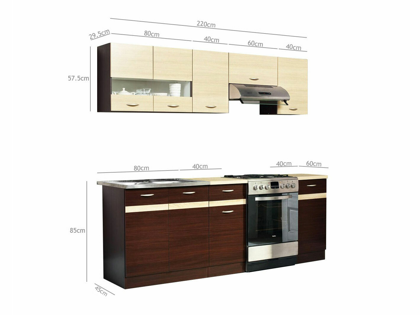 Cuisine complète modulaire Eli Dark 111