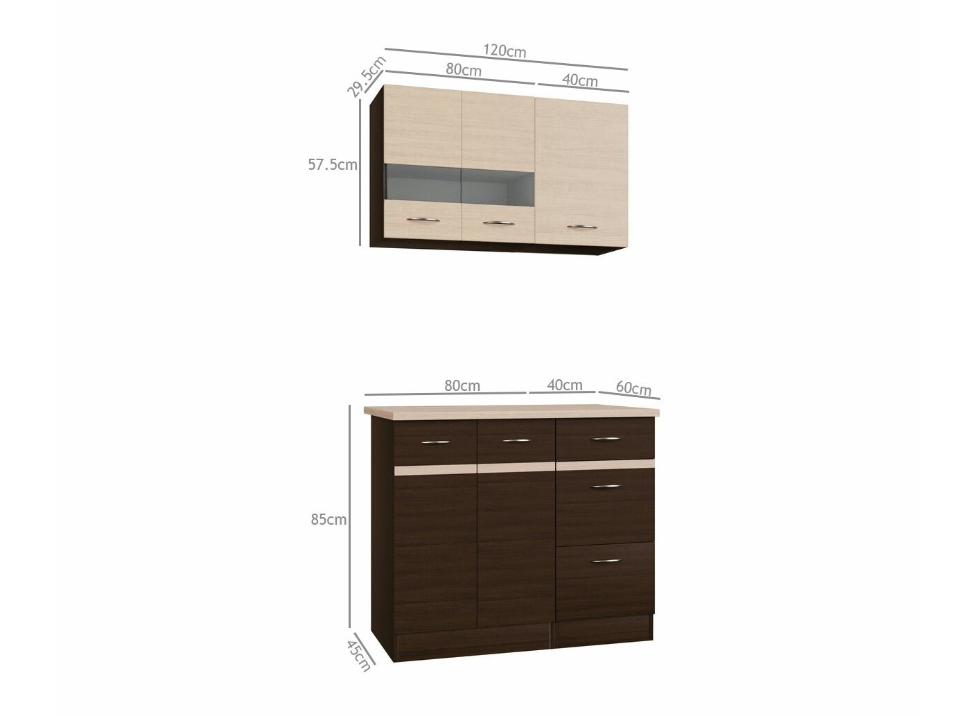 Cuisine complète modulaire Eli Dark 118