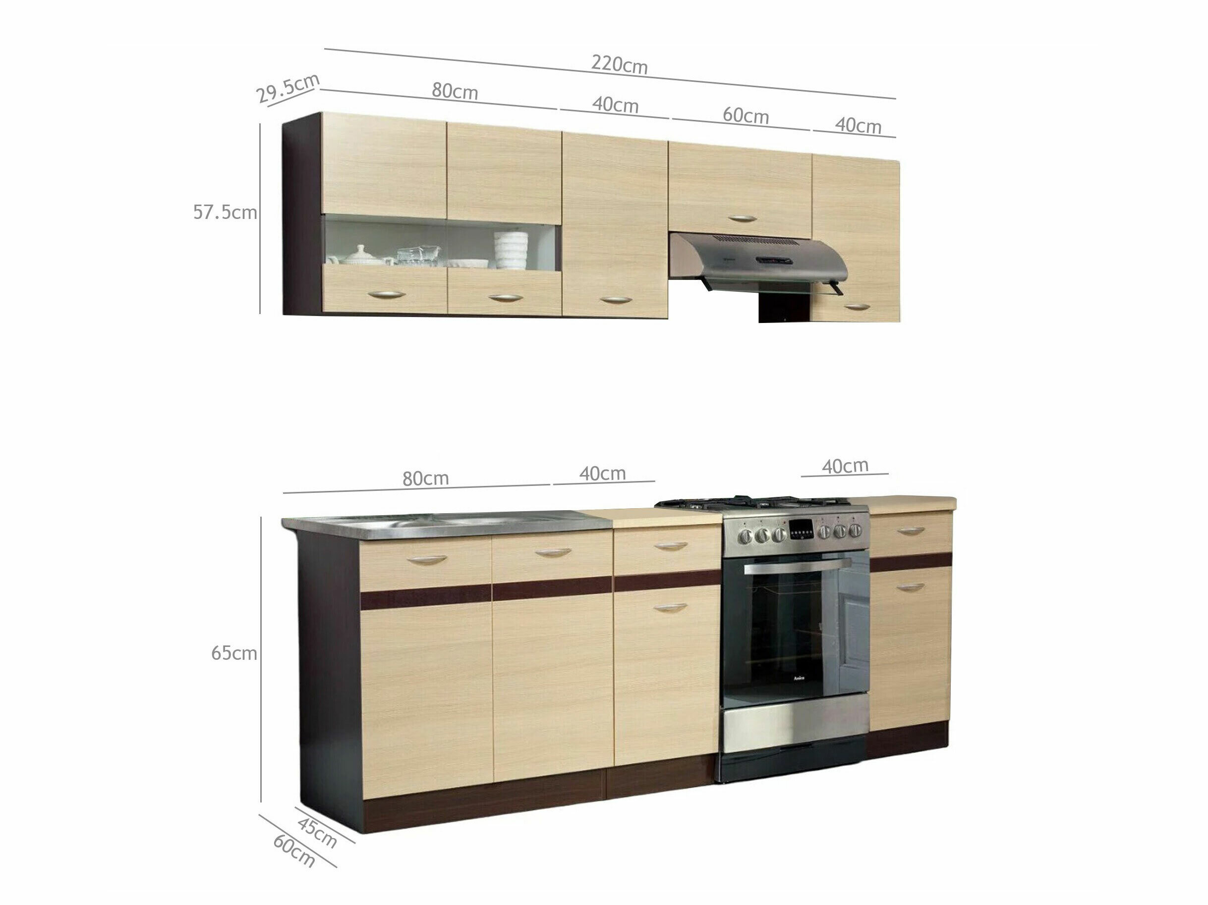 Cuisine complète modulaire Eli Light 111