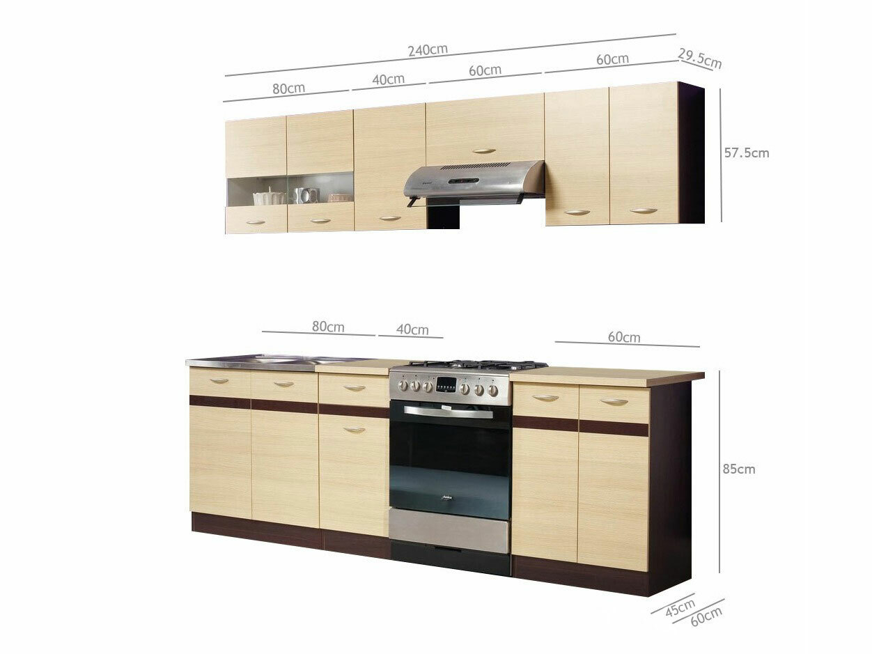 Ensemble de cuisine modulaire Eli Light 112