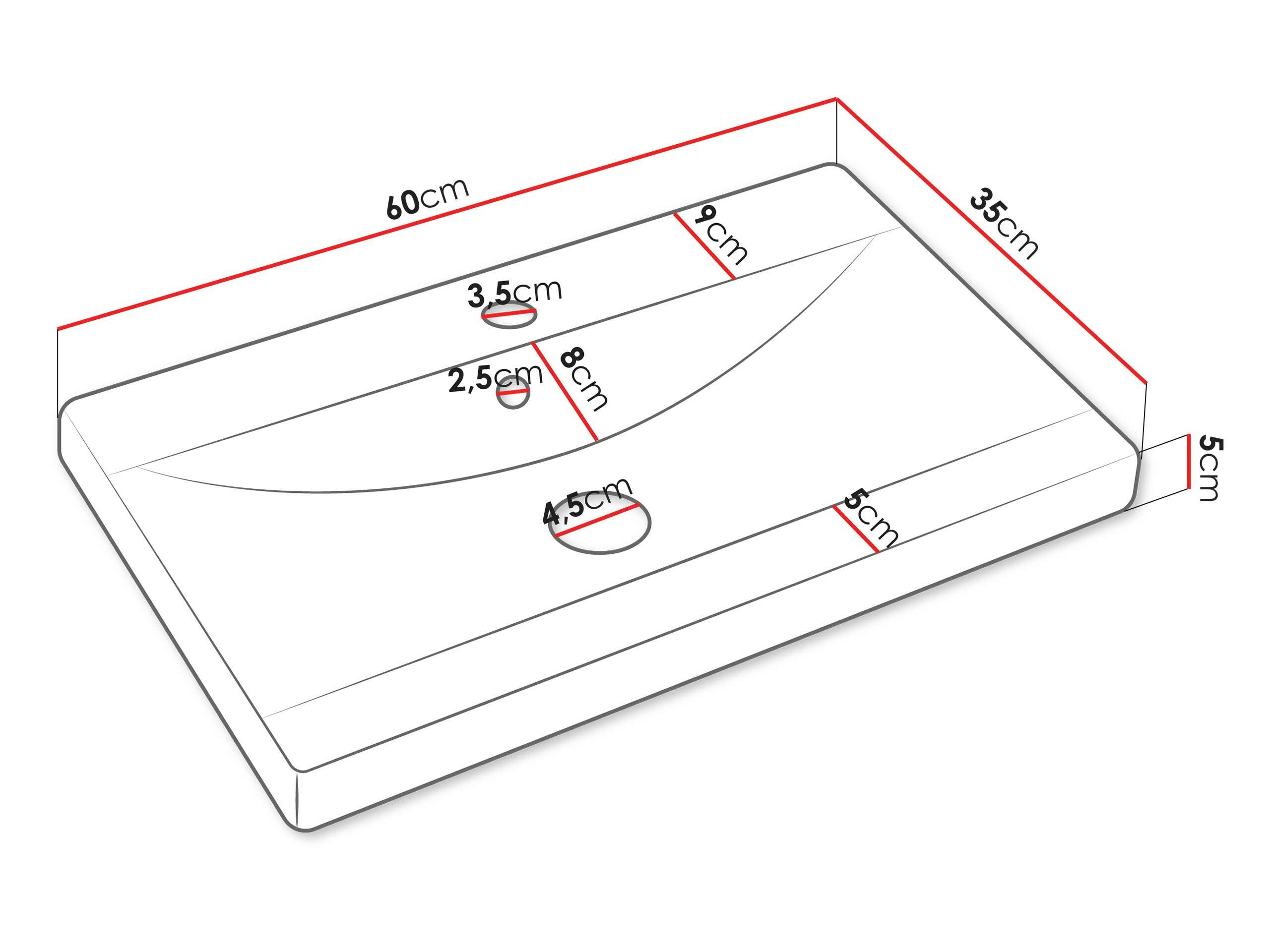 Ensemble de salle de bain Sarasota 108 (Chêne de Lefkas)