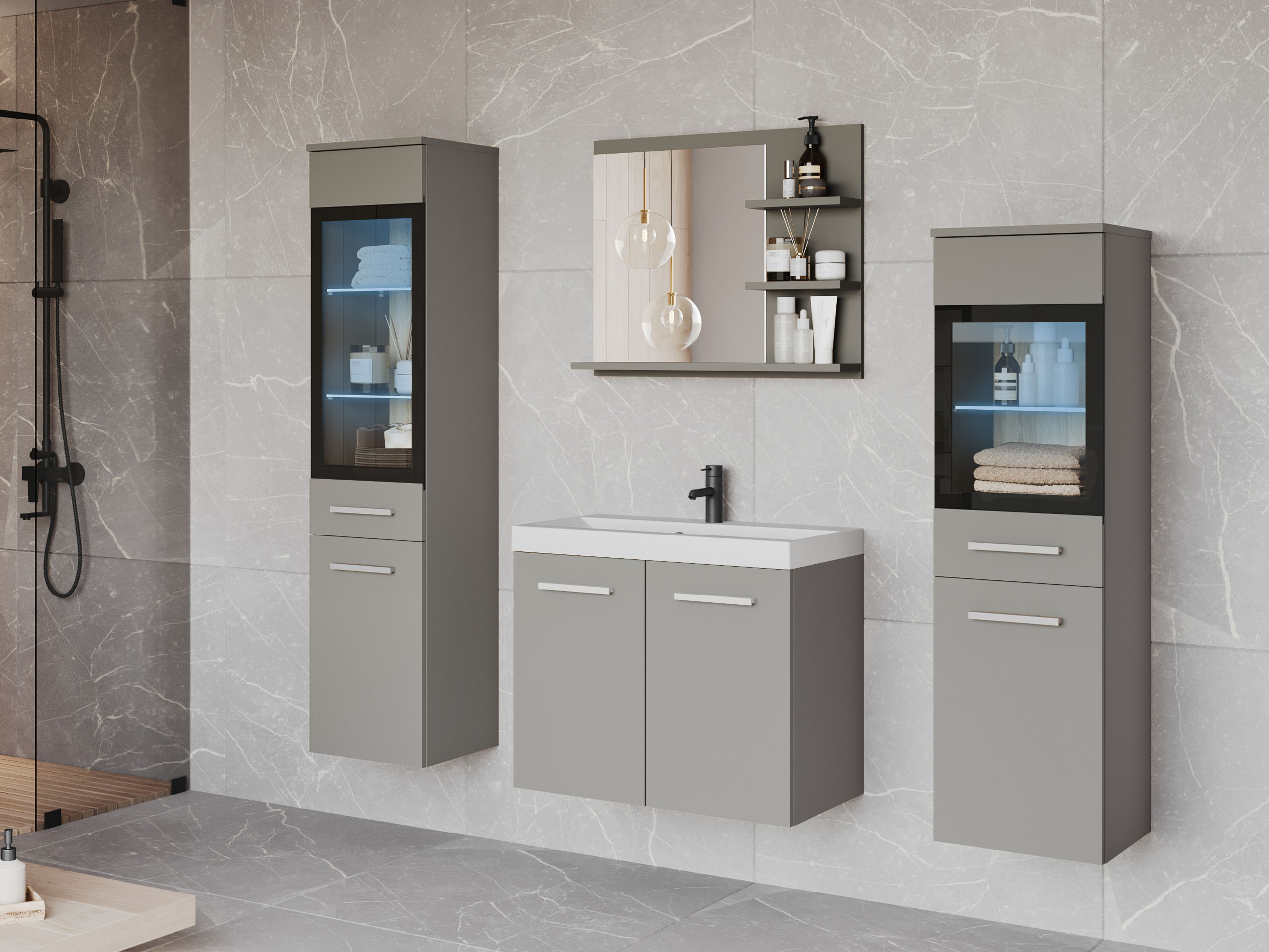 Ensemble de salle de bain Sarasota 141 (Gris)