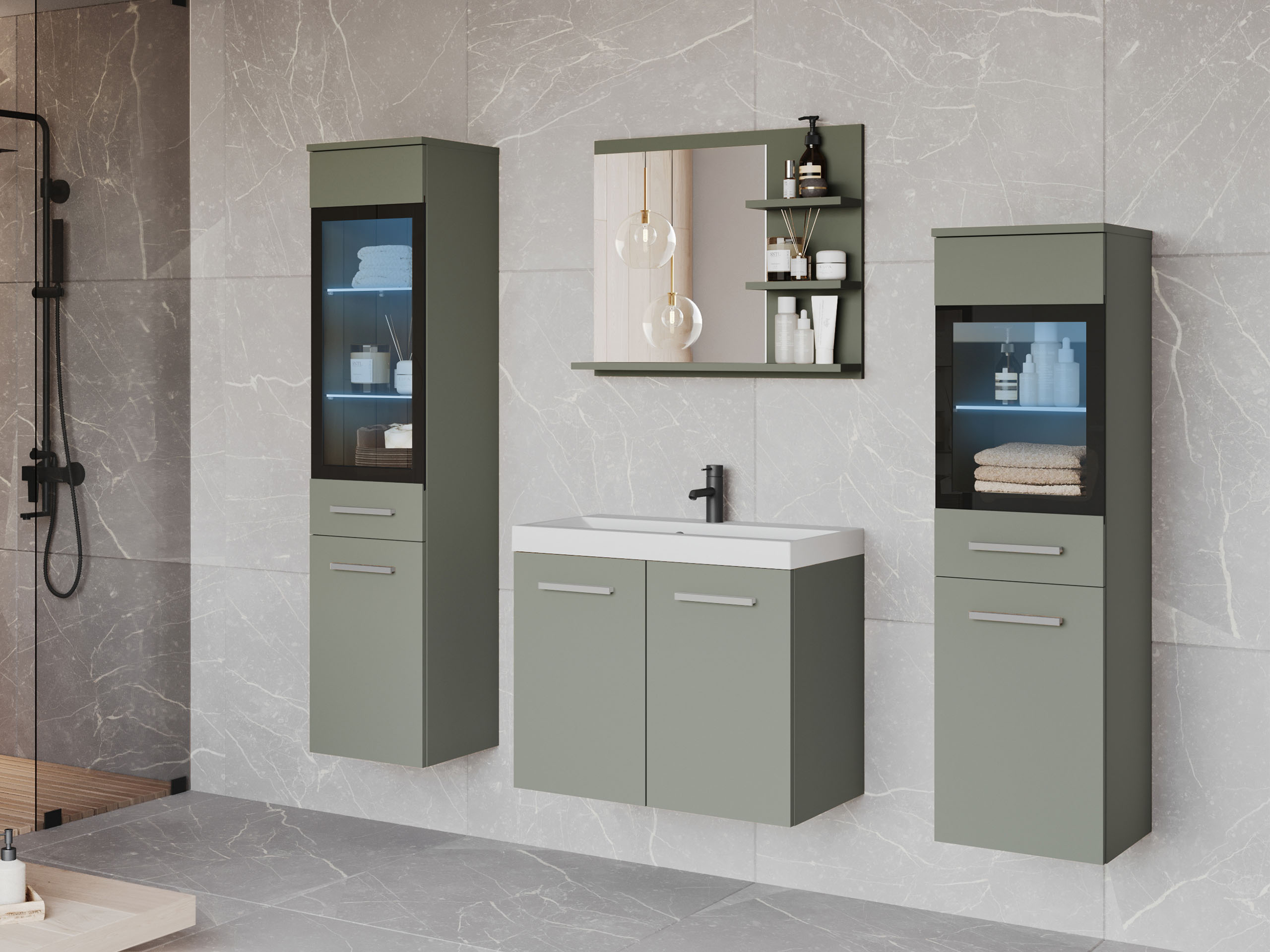 Ensemble de salle de bain Sarasota 141 (Vert poussiéreux)