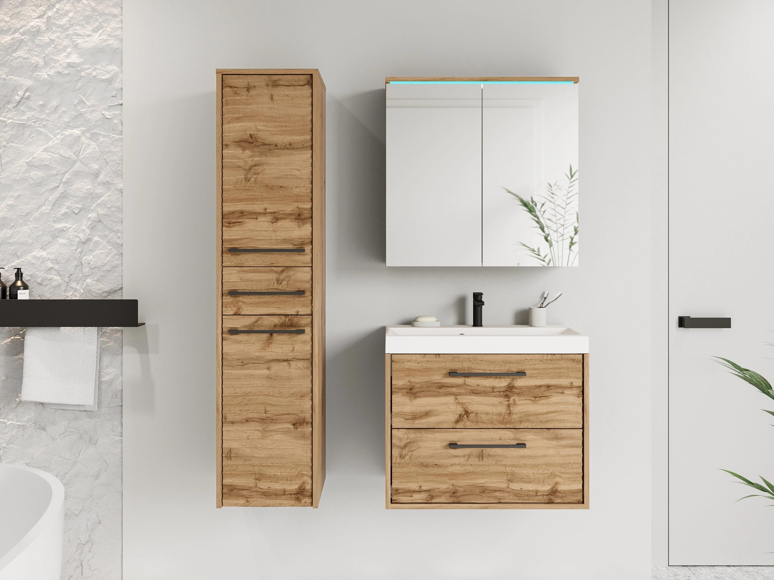 Ensemble de salle de bain Sarasota 173 (Chêne wotan)