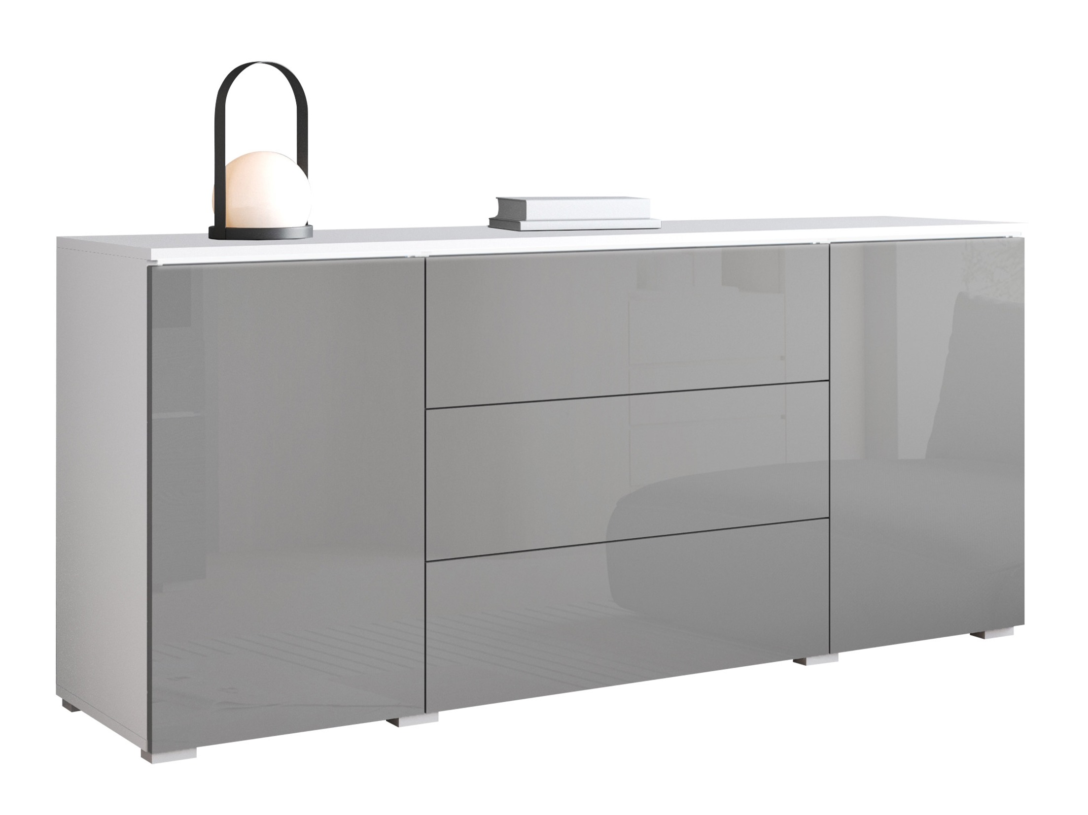 Commode Sarasota 142 (Gris brillant)