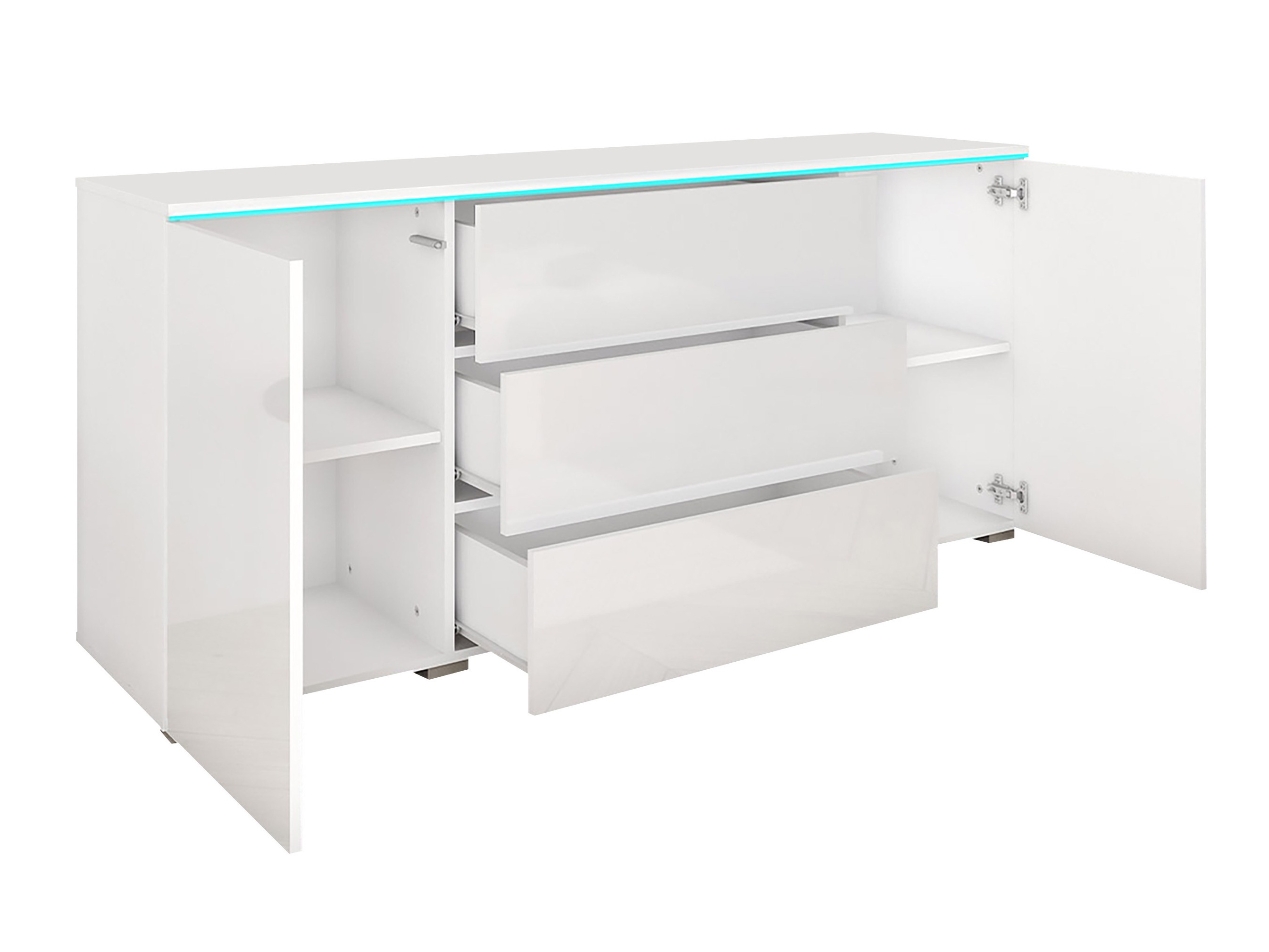 Commode Sarasota 142 (Gris brillant)