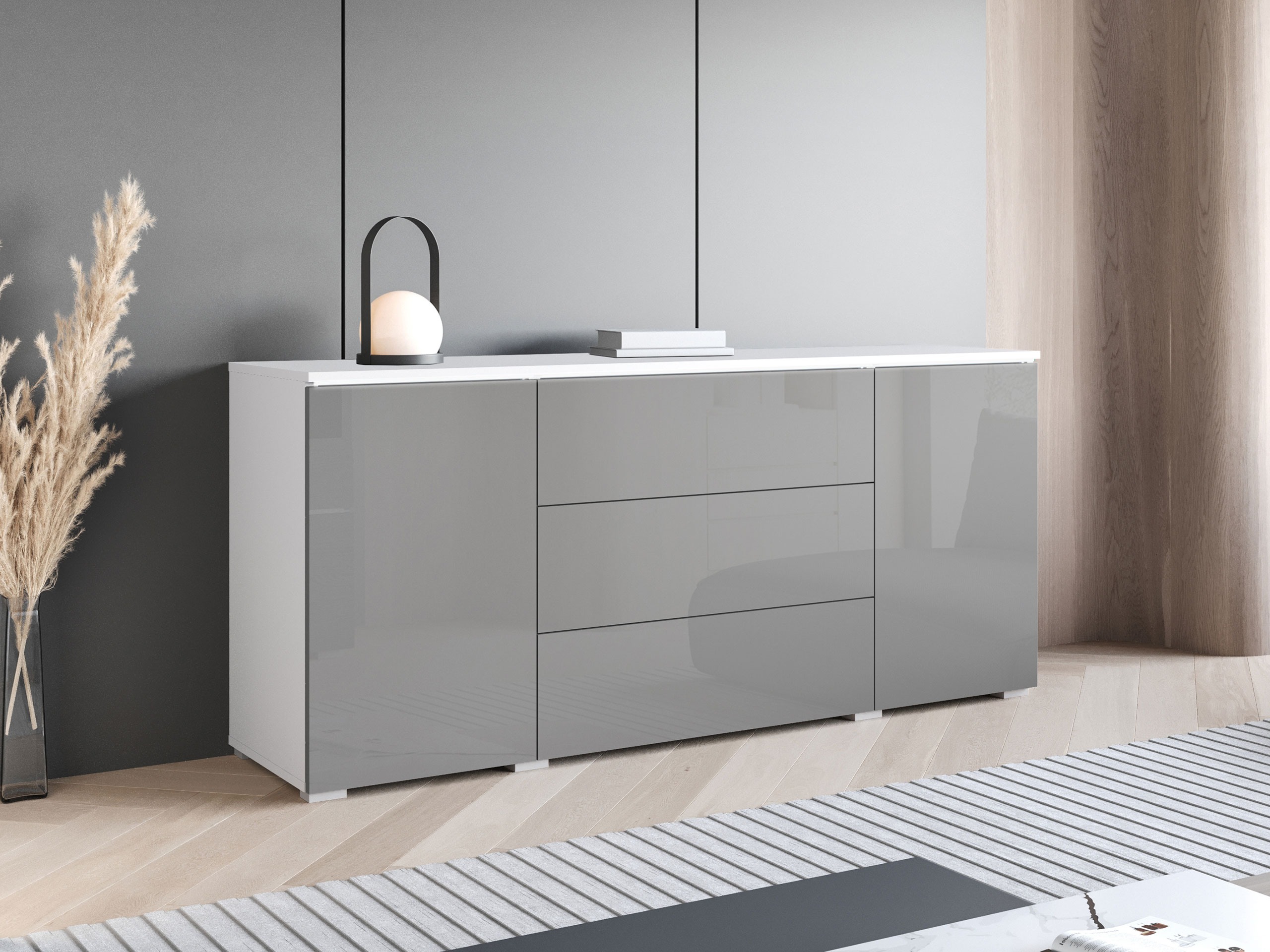 Commode Sarasota 142 (Gris brillant)
