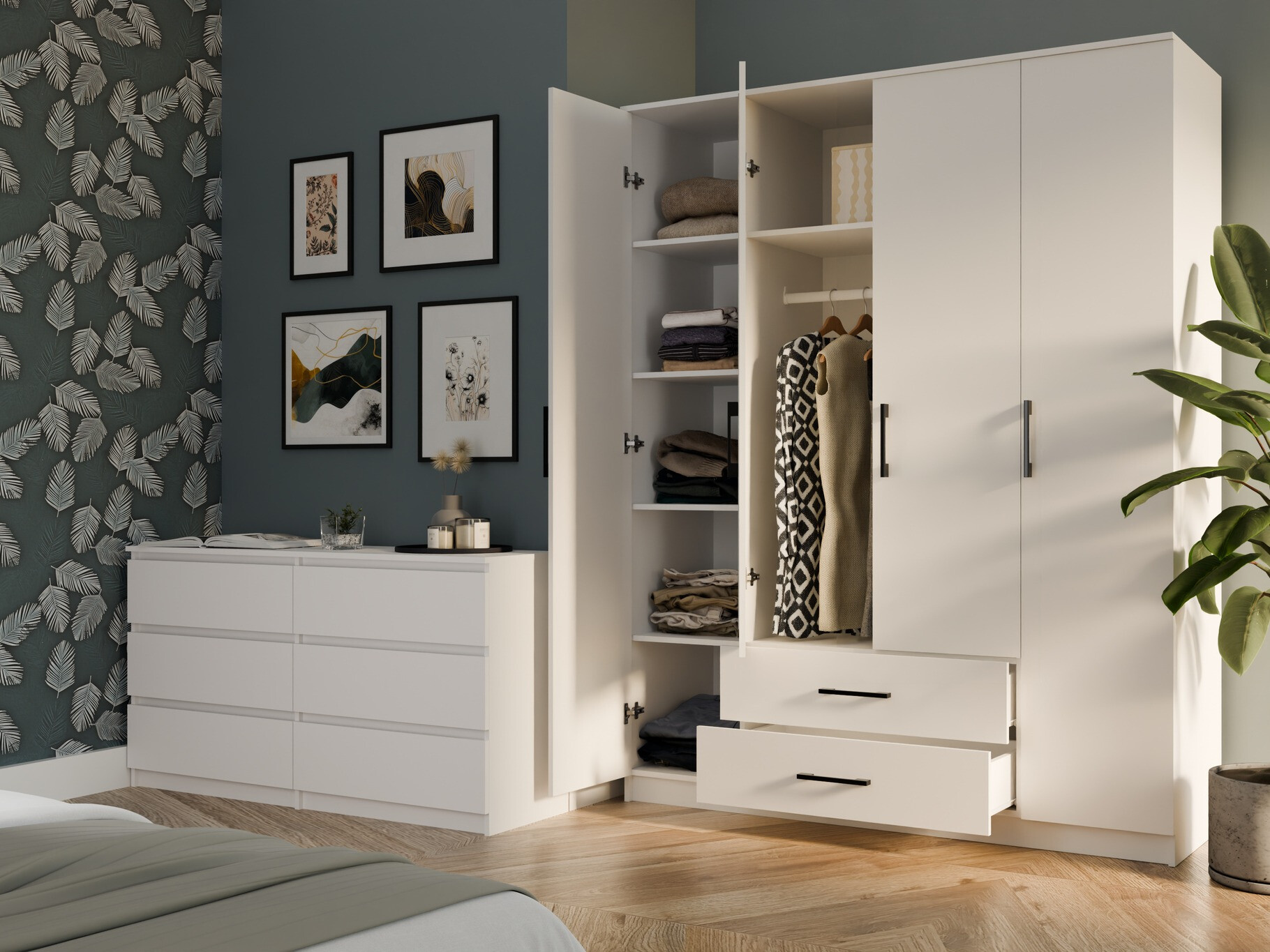 Armoire Mandeville 299 (Blanc)