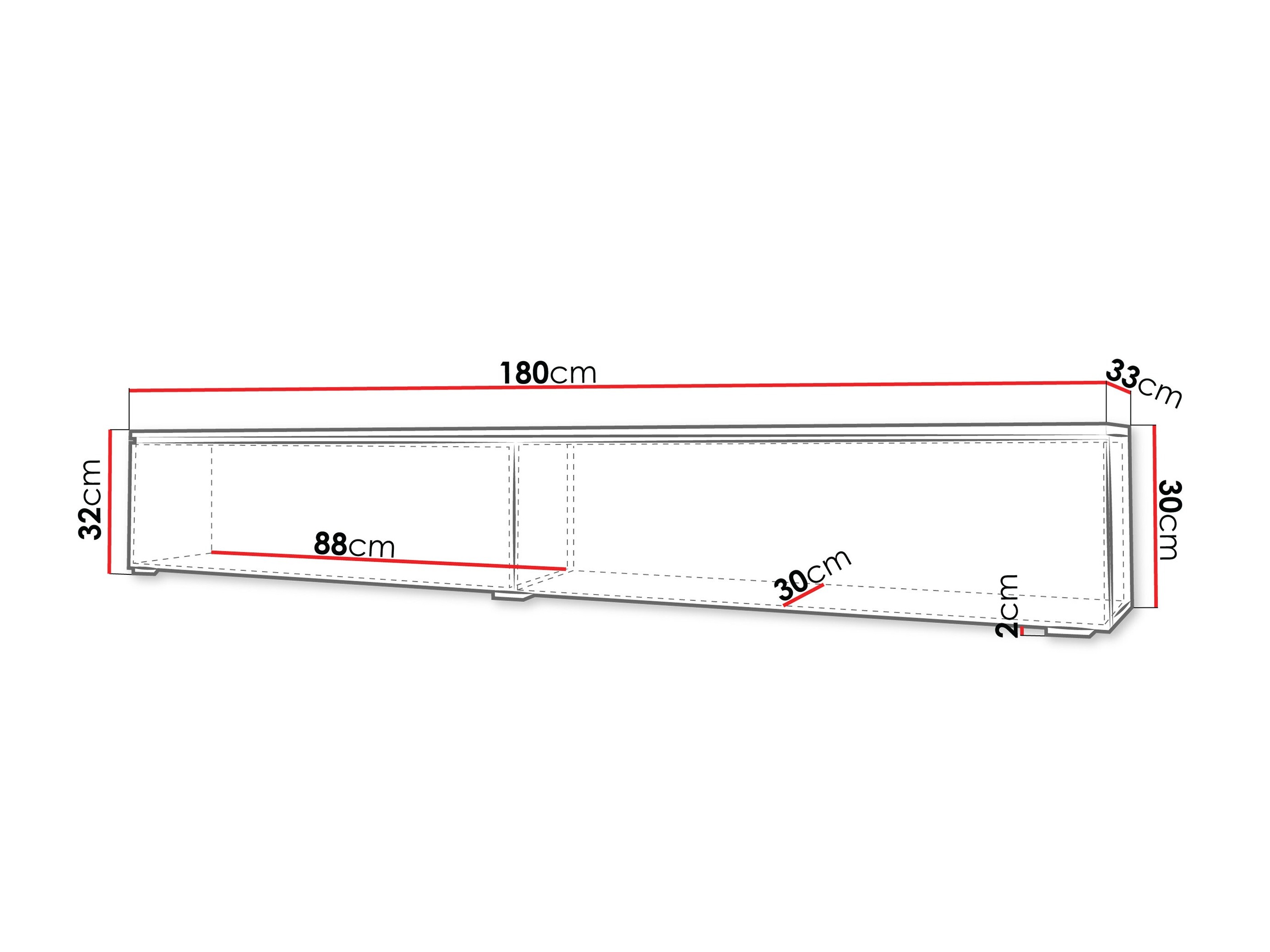 Meuble TV Sarasota 121 (Vert poussiéreux)